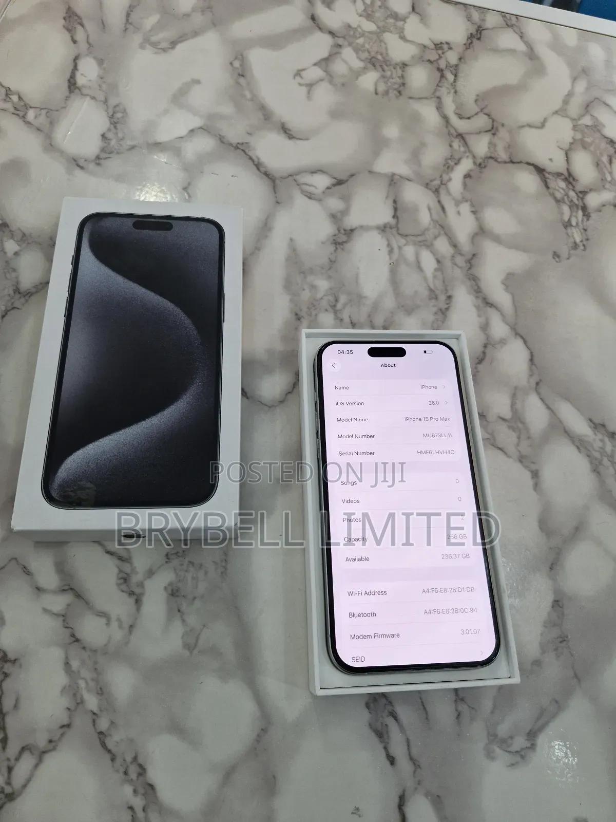 Apple iPhone 15 Pro Max 256 GB White