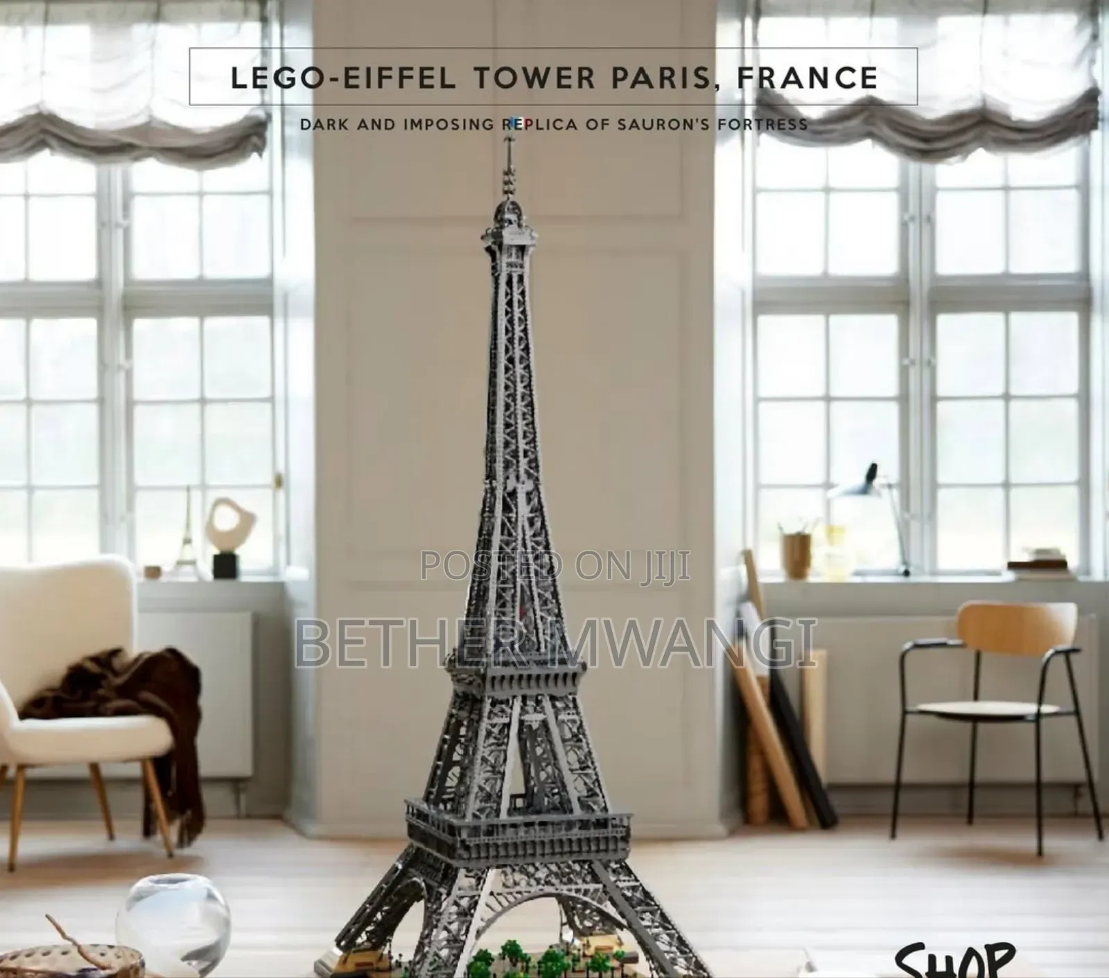 Lego - Eiffel Tower Paris, France in Kenya