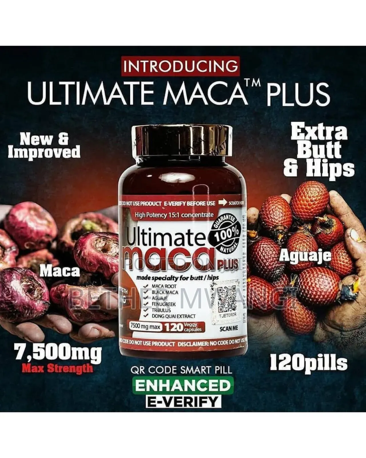 Original New Ultimate Maca Plus (7500mg) Supplements in Kenya