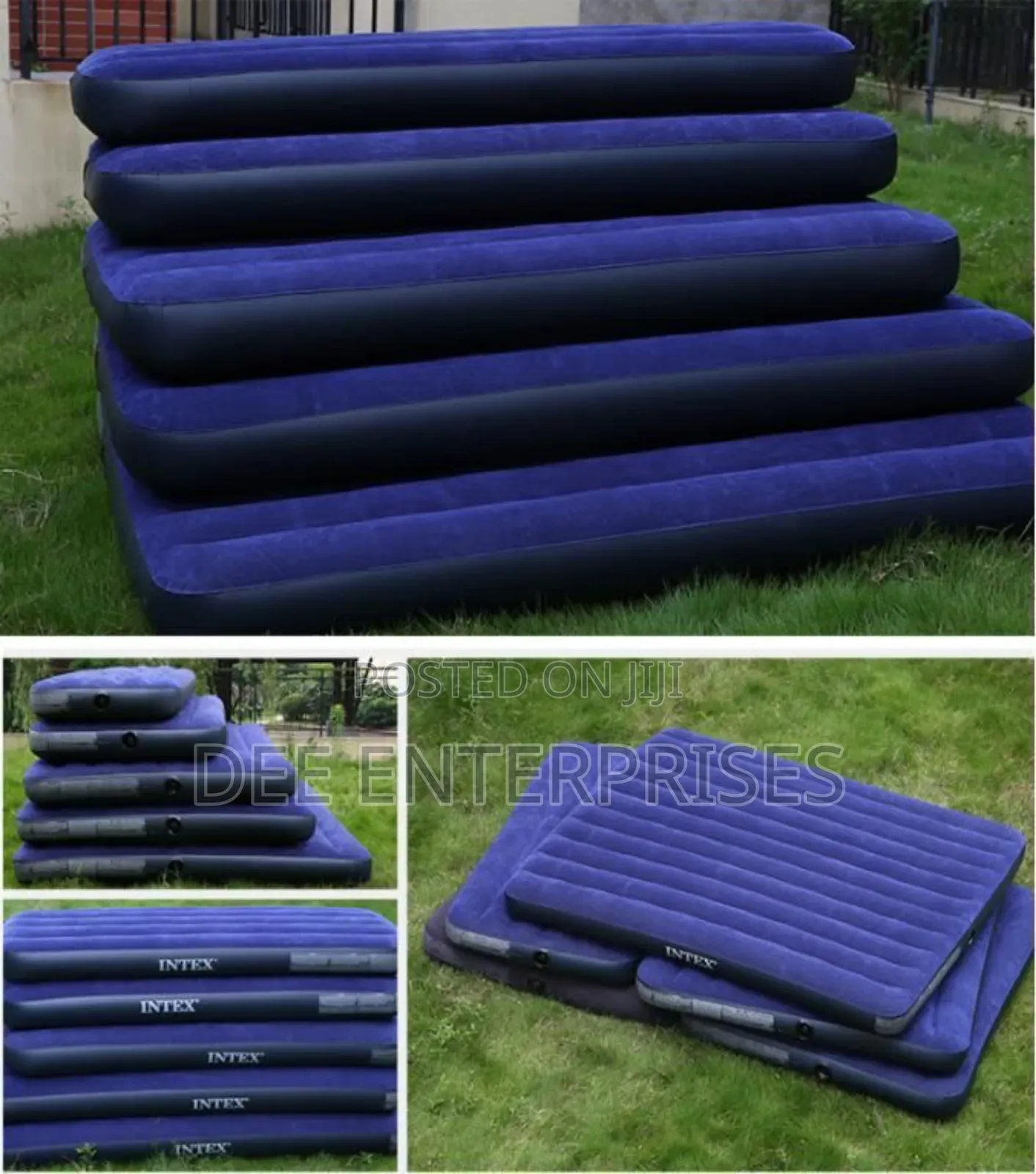 5×6 Intex Inflatable Mattress With Free Electric Pump