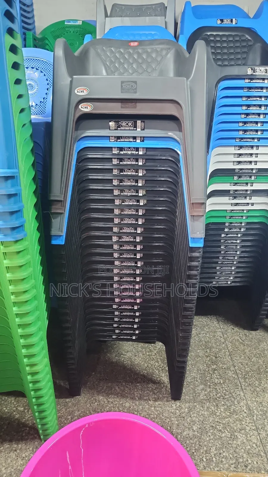 Rok Plastic Chairs, Plastic Chairs Available In Assorted Color