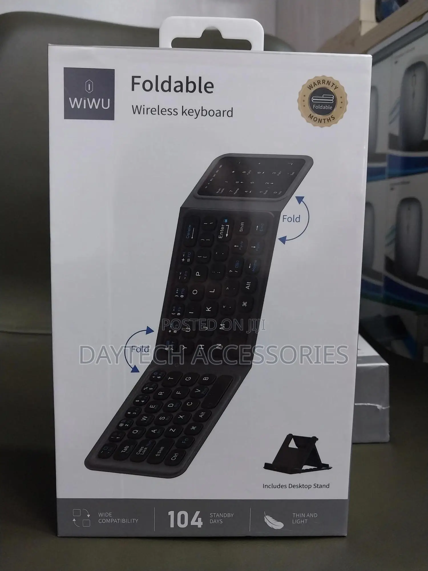 Wiwu FMK-05 Foldable Wireless Keyboard for Laptop / Tablet.