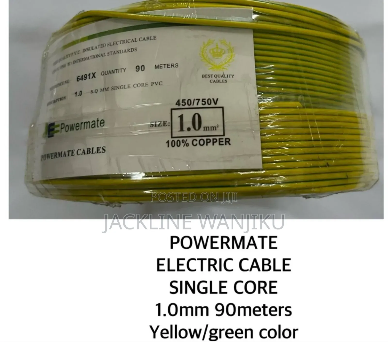 Powermate Single Core Cable / 1.0mm 90 Meter Cable