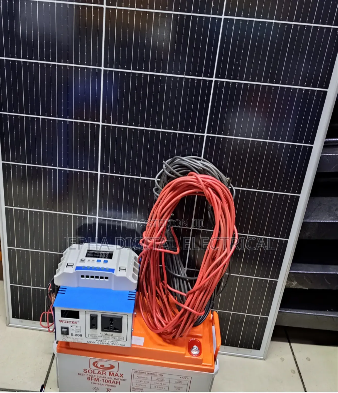 200watts +100ah Solar Kit