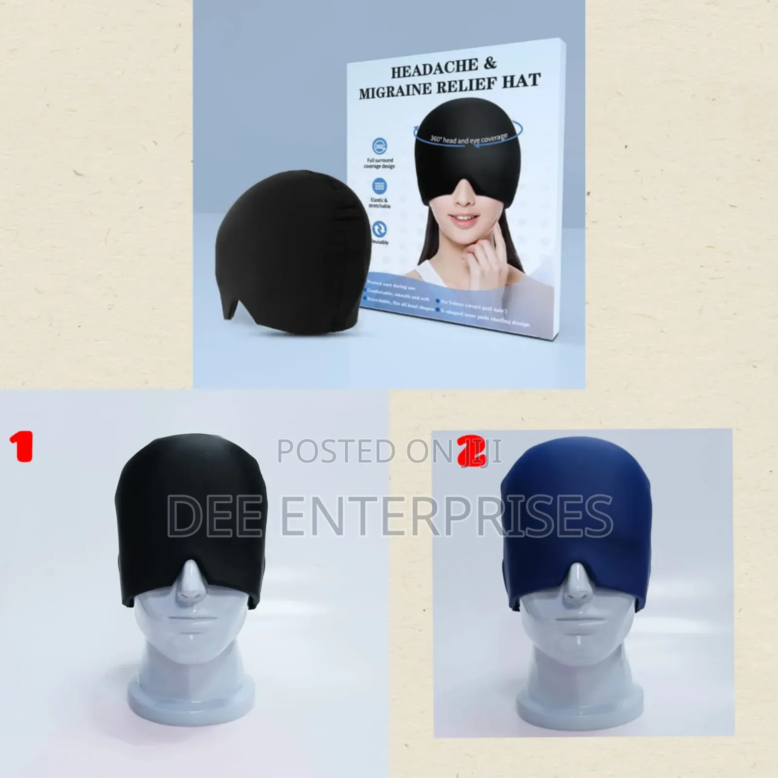 Headache Migraine Relief Hat