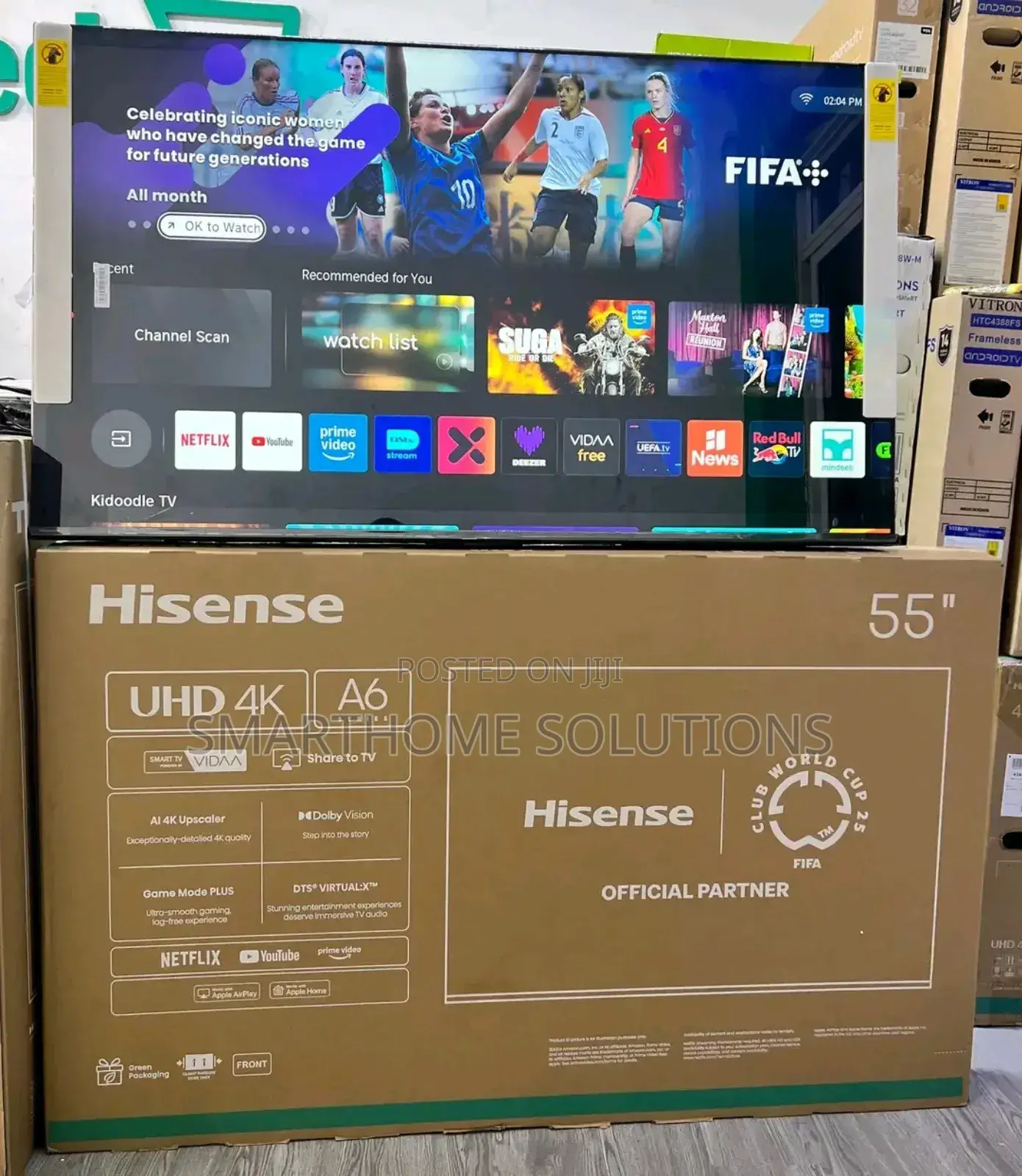 Hisense 55” Smart Tv Frameless Vidaa Os