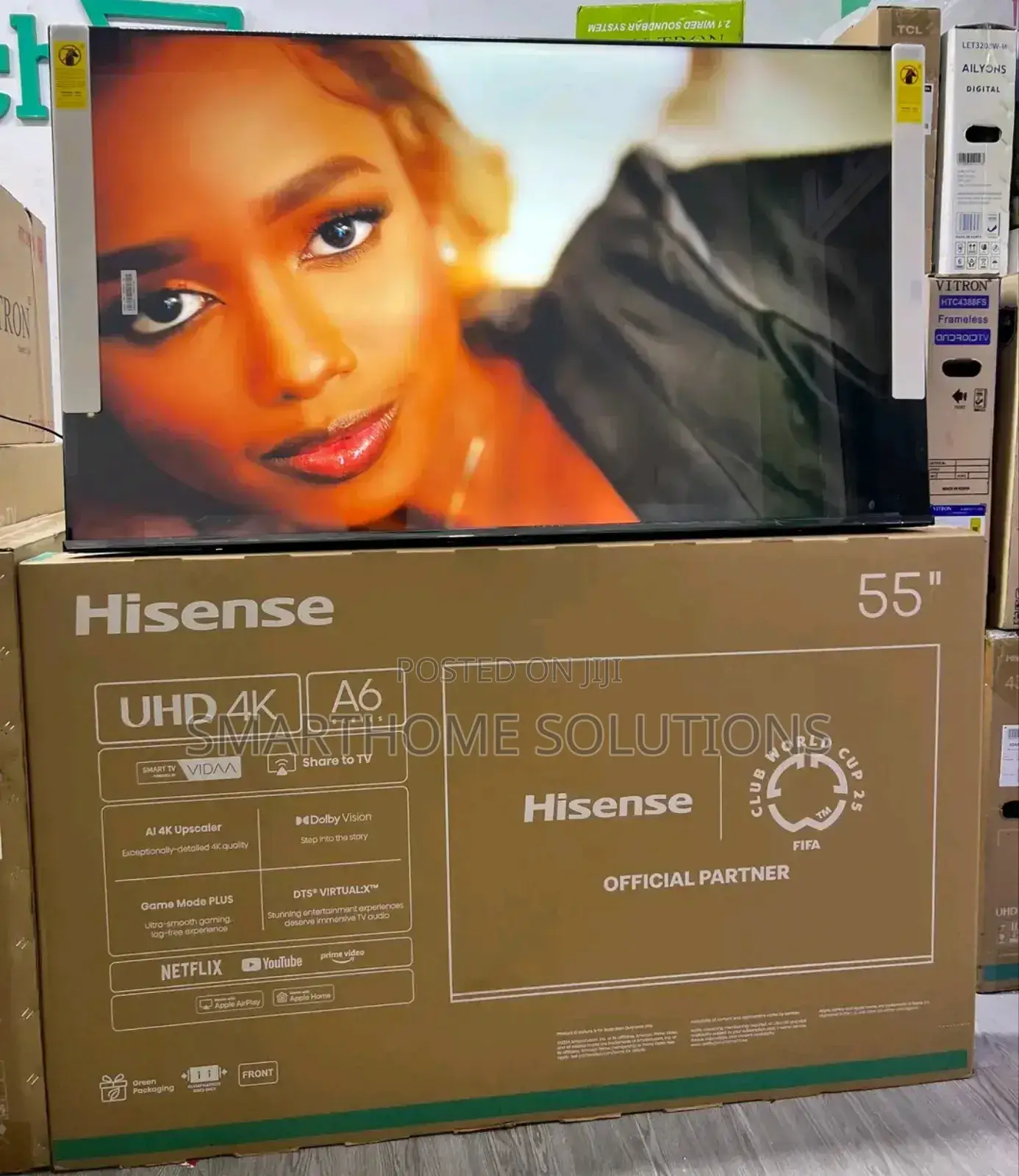 Hisense 55” Smart Tv Frameless Vidaa Os