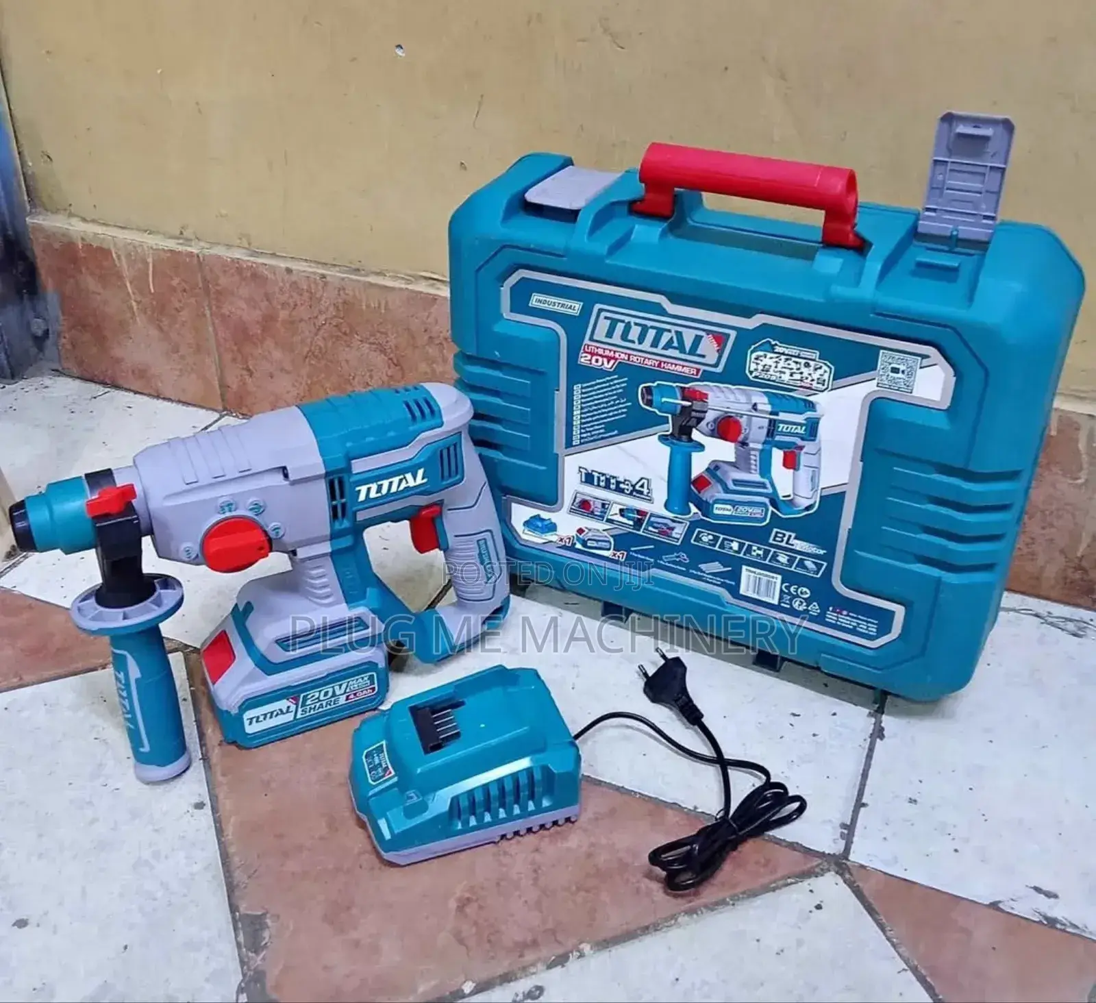 Powerful Rechargeable Rotary Hammer 20v 13mm Chuck Size