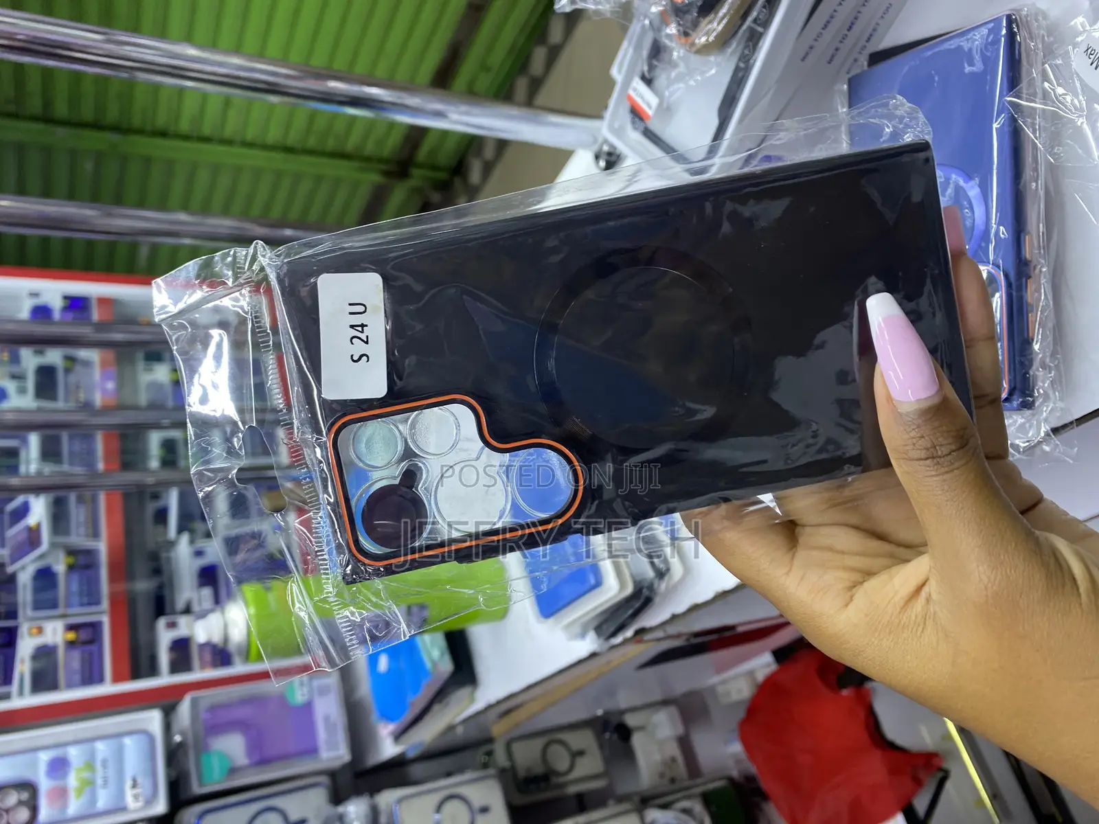 Hodon Fold Metal Camera Stand Holder Case for Samsung Galaxy S24+