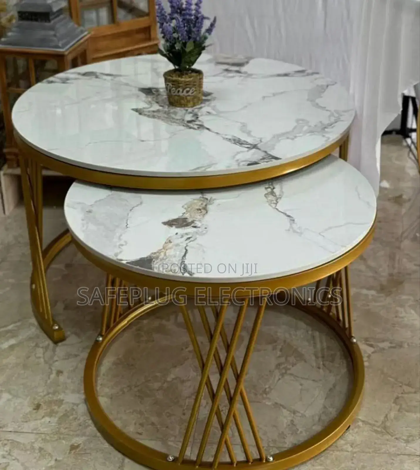 Modern Luxury Marble Nesting 2 In1 Coffee Table