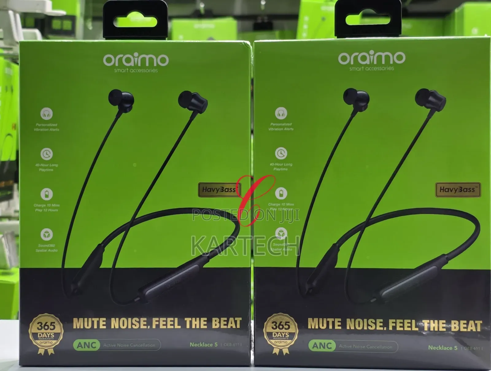 Oraimo Necklace 5 Neckband With Personalized Call Vibration Alerts