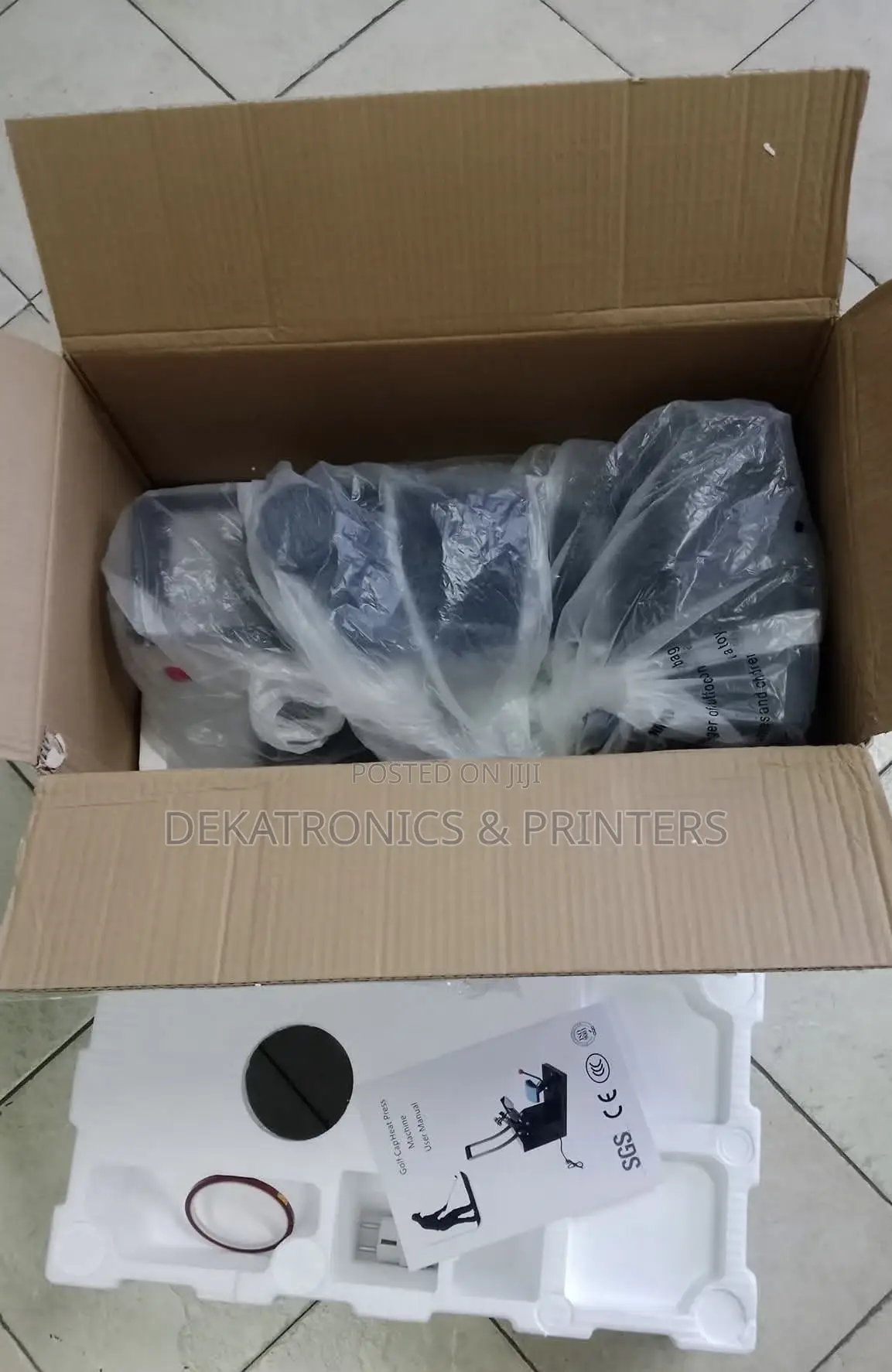 15.24cm by 7.62cm Cap Press Machine