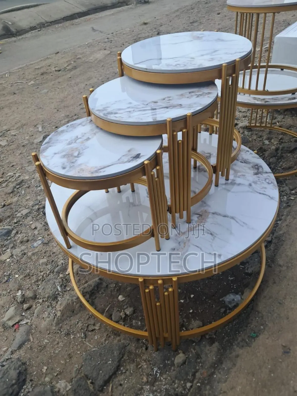 4 In 1 Executive Pure Marble Table