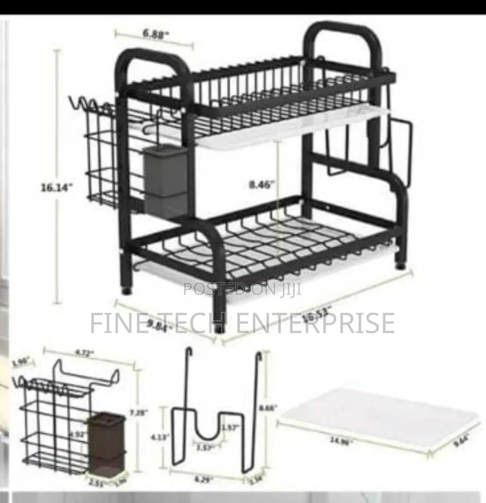 Dish Rack 2 Layer Advanced Black