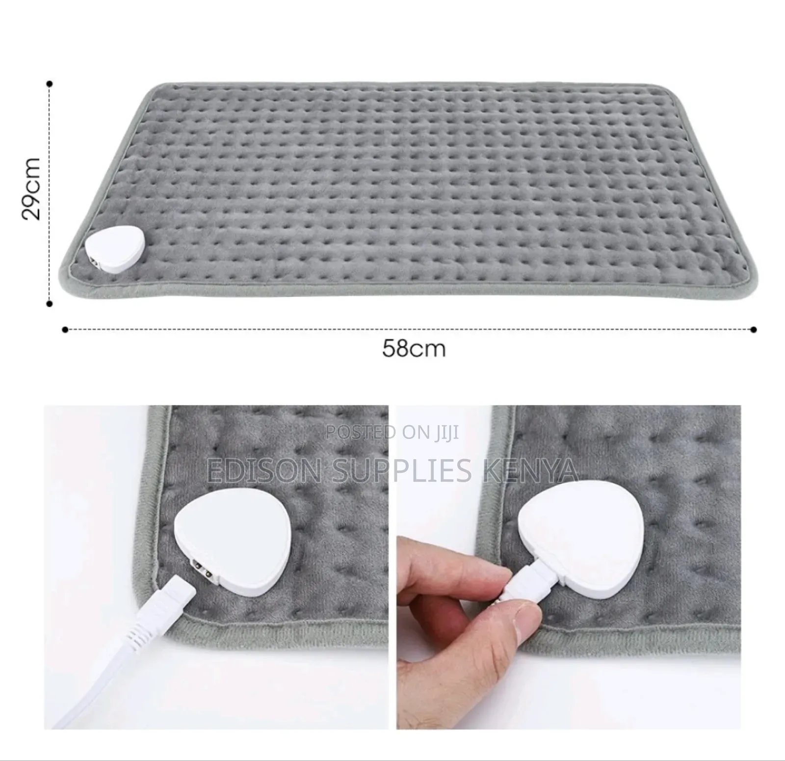 Electric Heating Blanket Mini 58cm by 29cm Thermal Massage Heating Pad