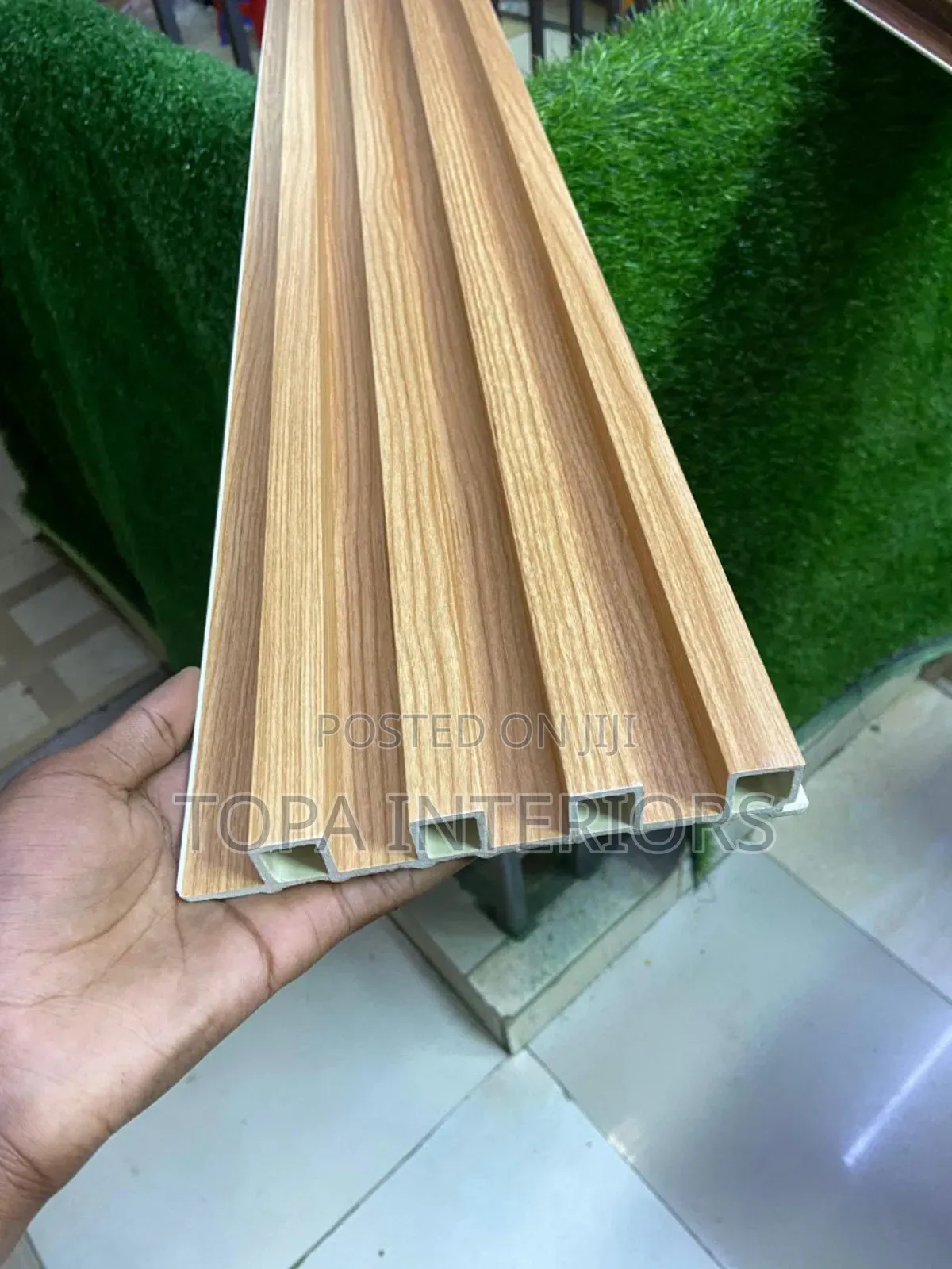 Light Brown Fluted Wall Panels Supply and Installation
