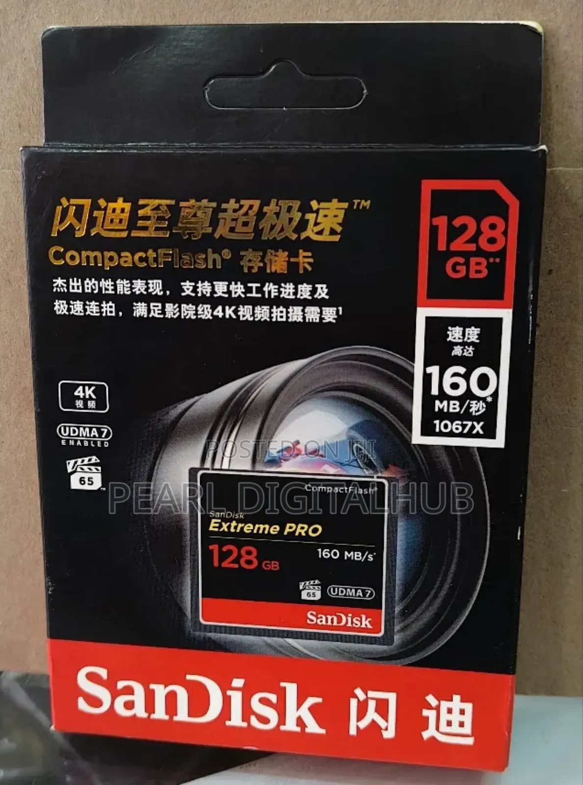 Sandisk 128gb/160mbs Extreme Pro Cf Card