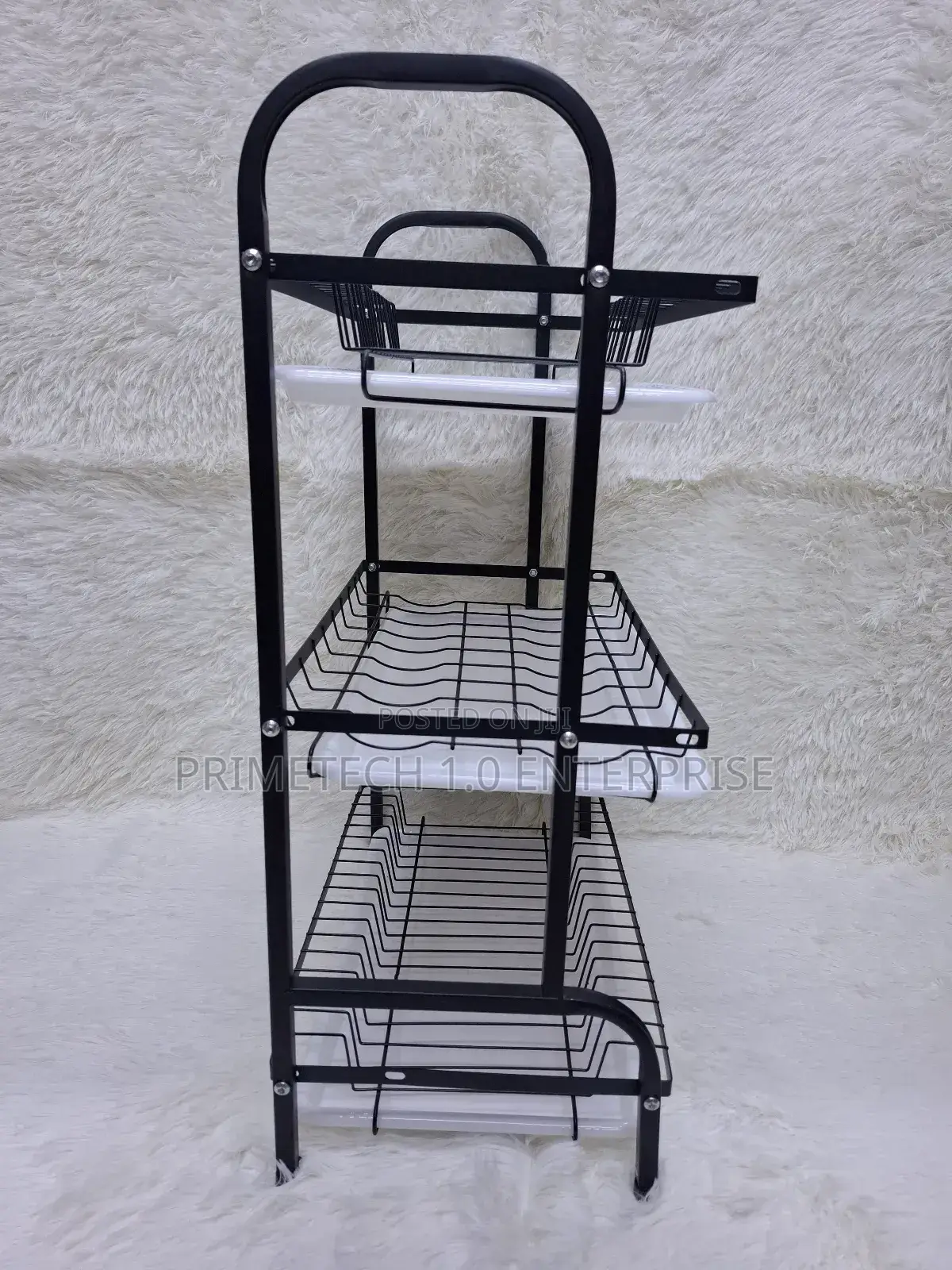 3 Layer Dishrack Strong Carbon Steel Enhanced
