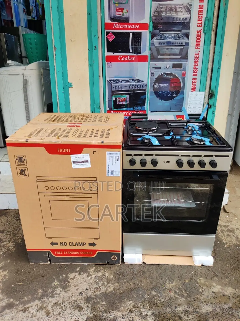 Von Cooker 3 Gas + 1 60cmx55cm Electric - Vcf653131nsy