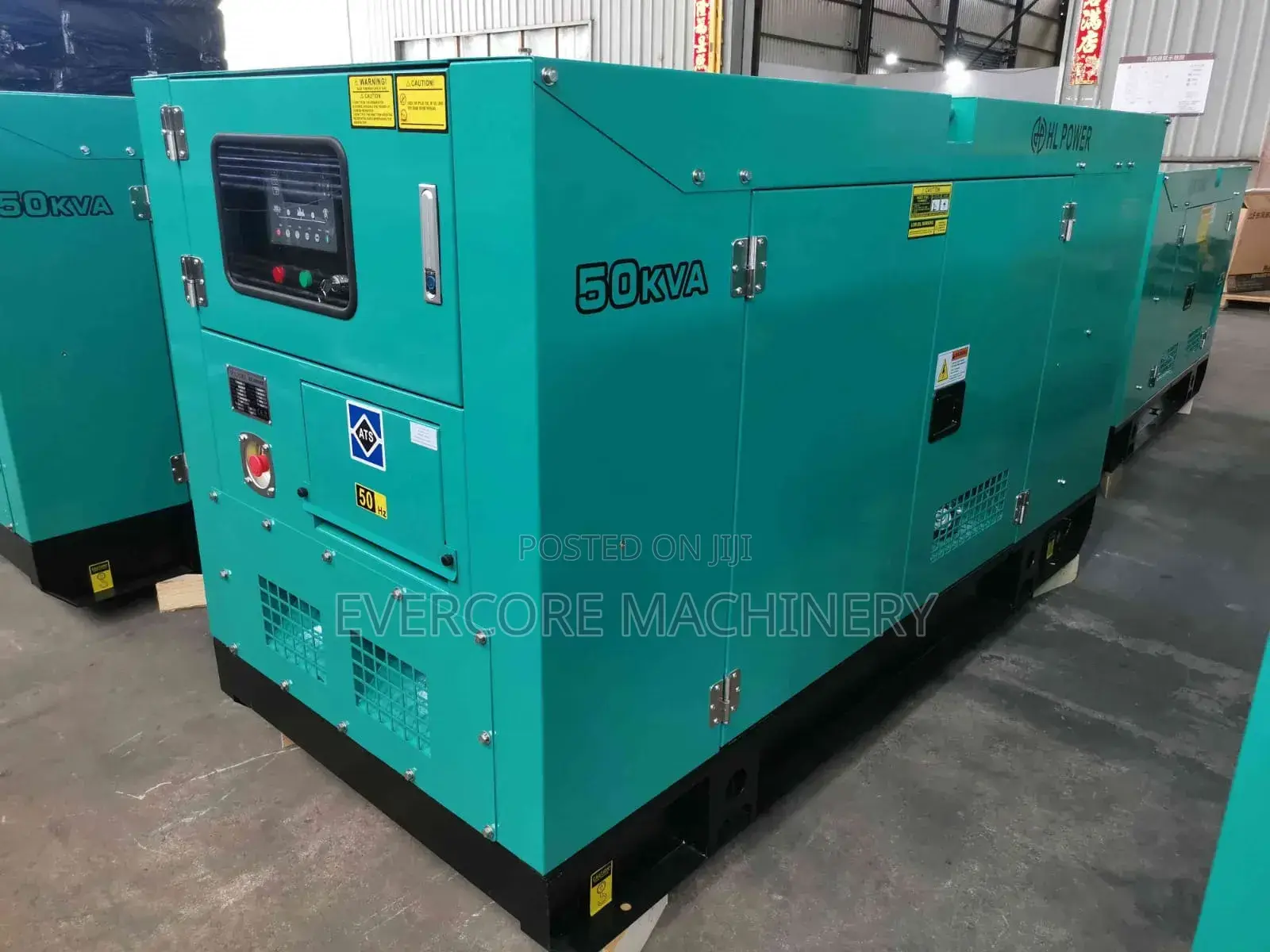 Hl Power 50kva Diesel Silent Generator With Inbuilt Automatic Switch.