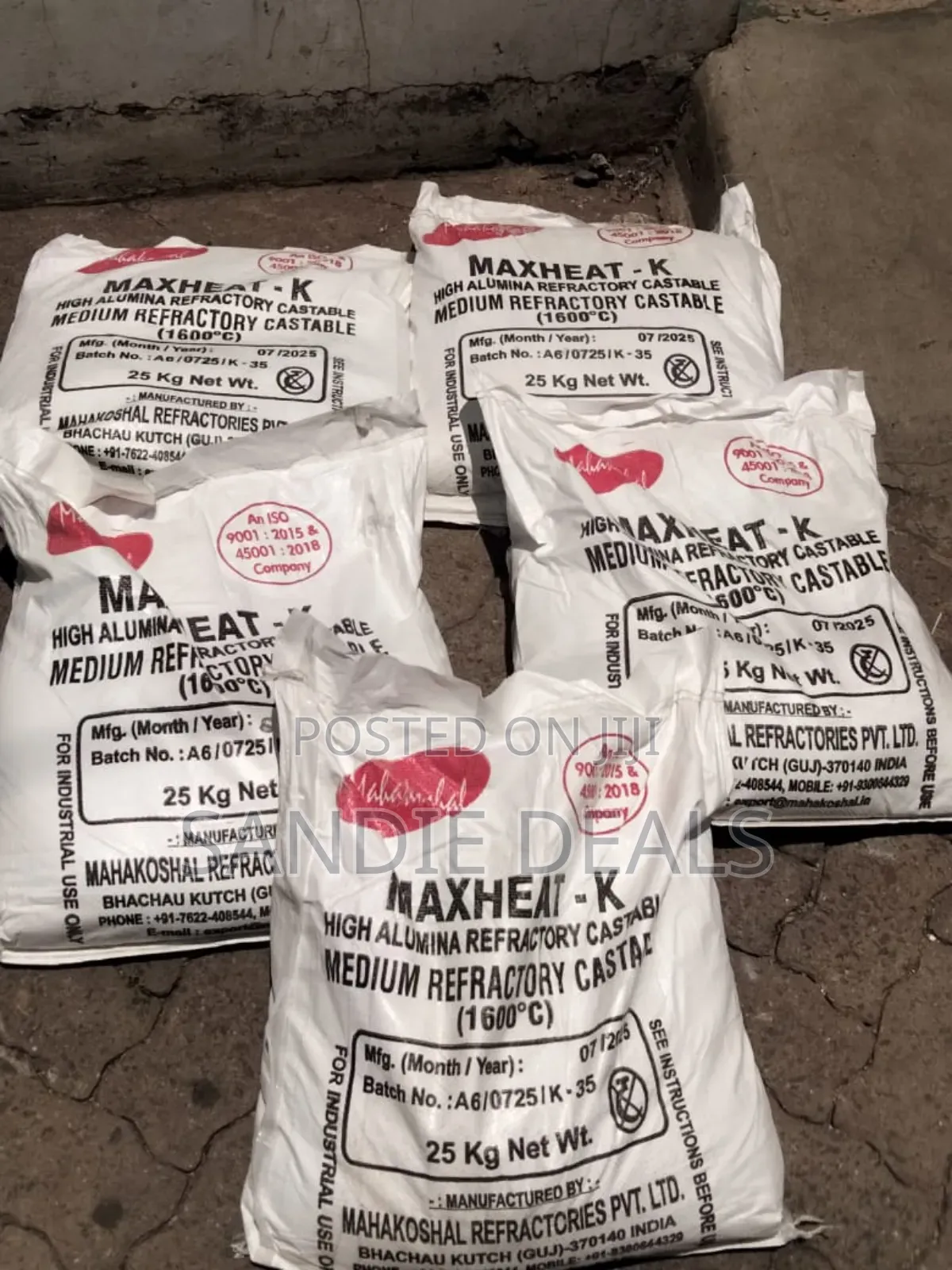 Incinerator Castable Cement Maxheat K
