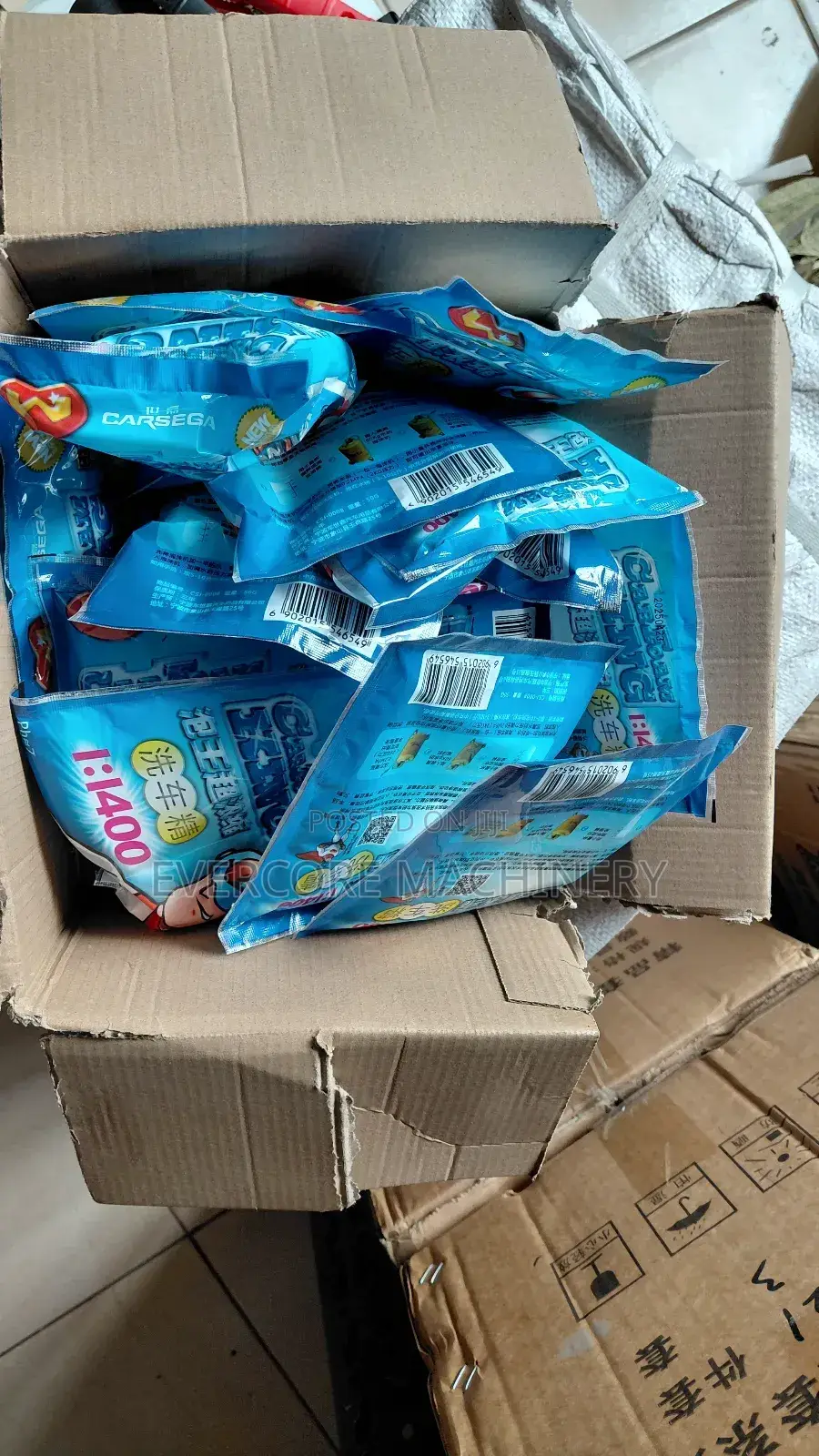 Carwash Soap Powder Packages