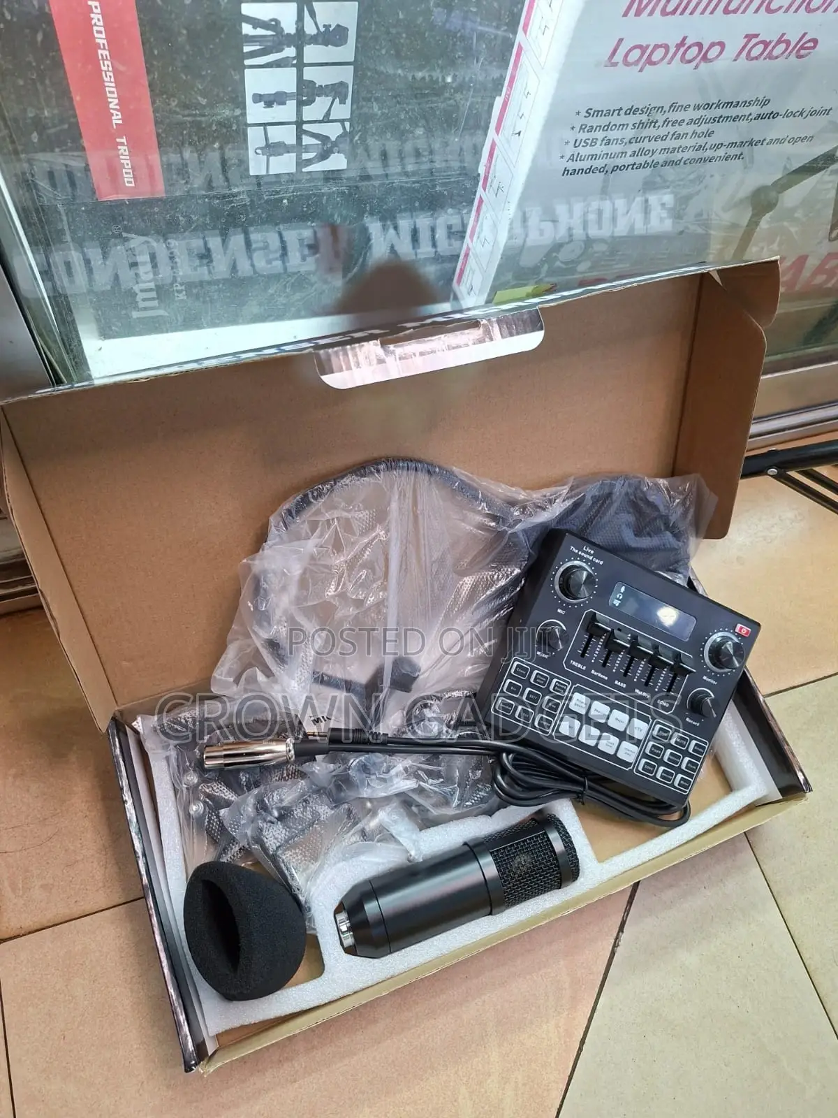 Bm800 Studio Microphone With V9 Live Sound Card Bundle