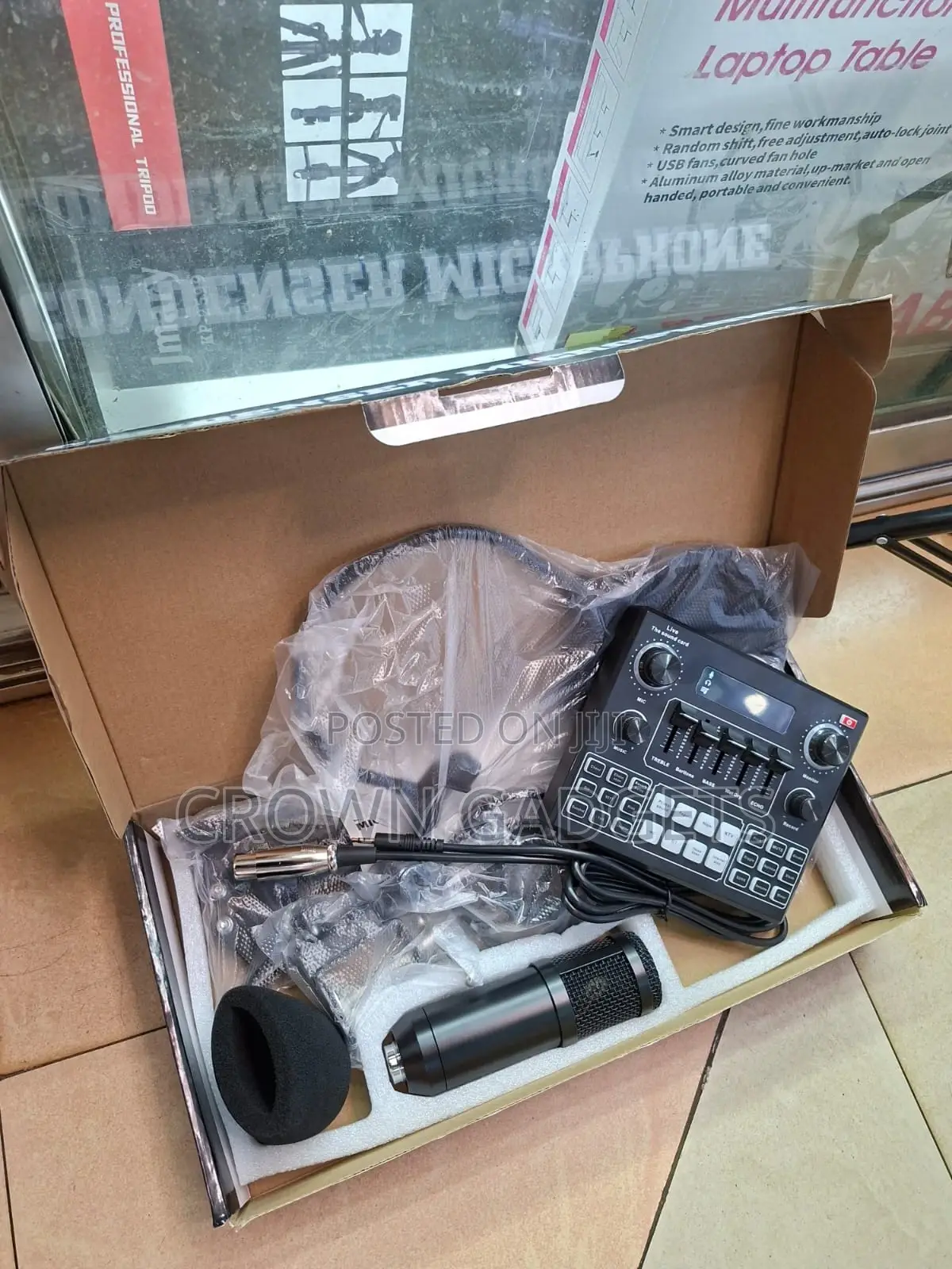 Bm800 Mic Kit With V9 Sound Card for Podcast Live Recording