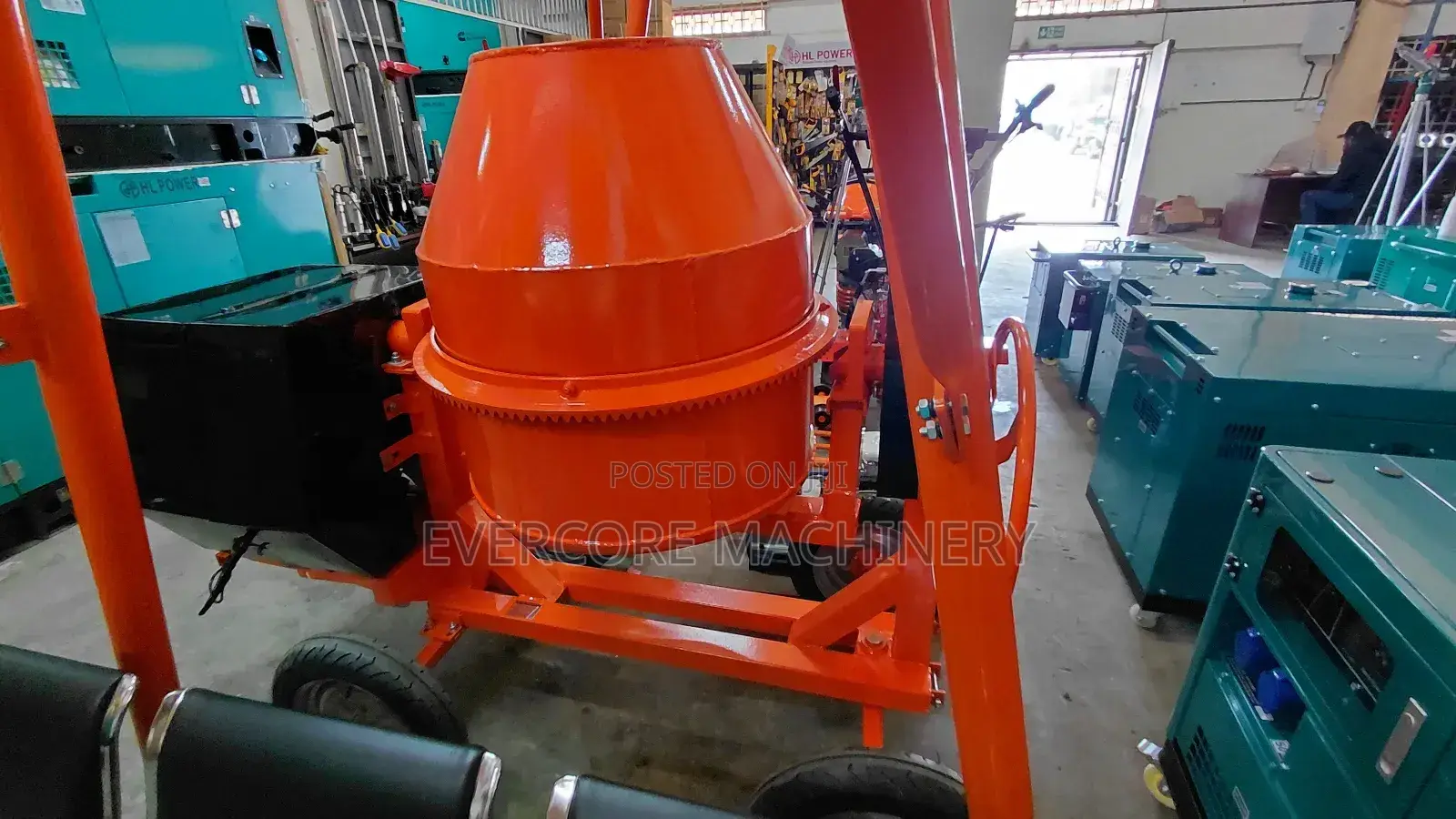Hl Power 400l Diesel 10hp Concrete Mixer Machine