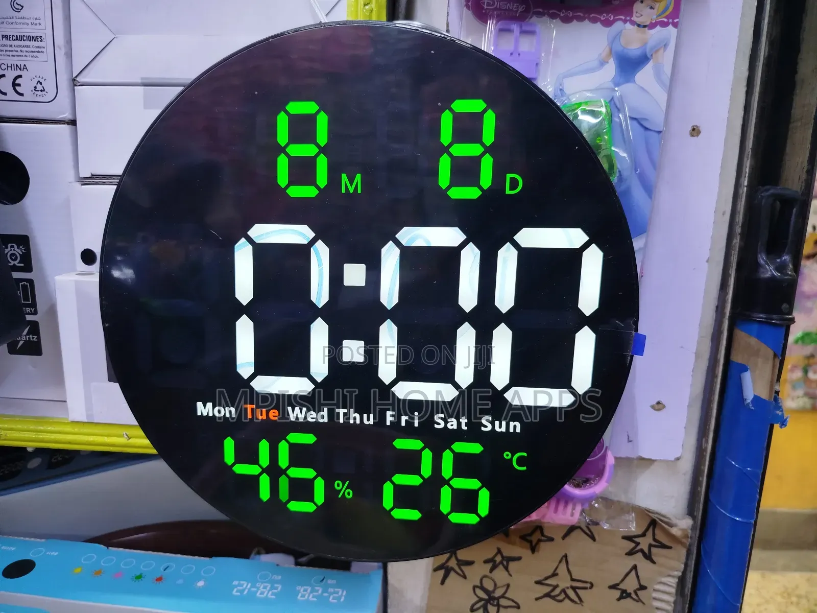 Led Round Digital Alarm Clock
