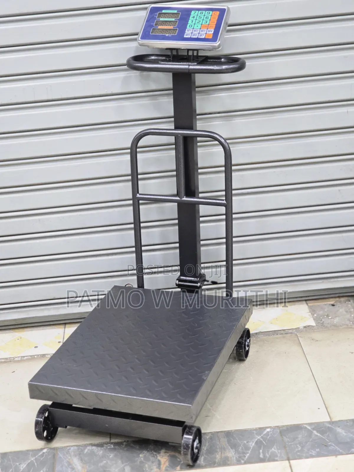 Scale, Commercial 600kg Digital Weighing Scale 60×45 With Wheel