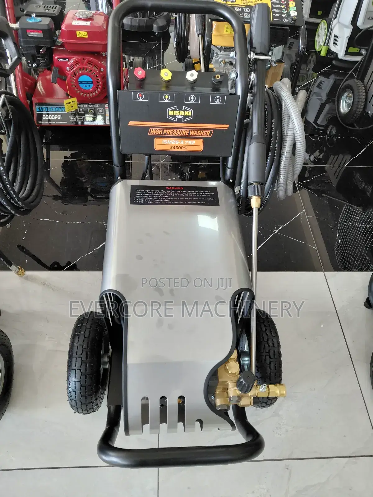 Hisaki Japan 3450psi Electric Single Phase Highpressure Washer.