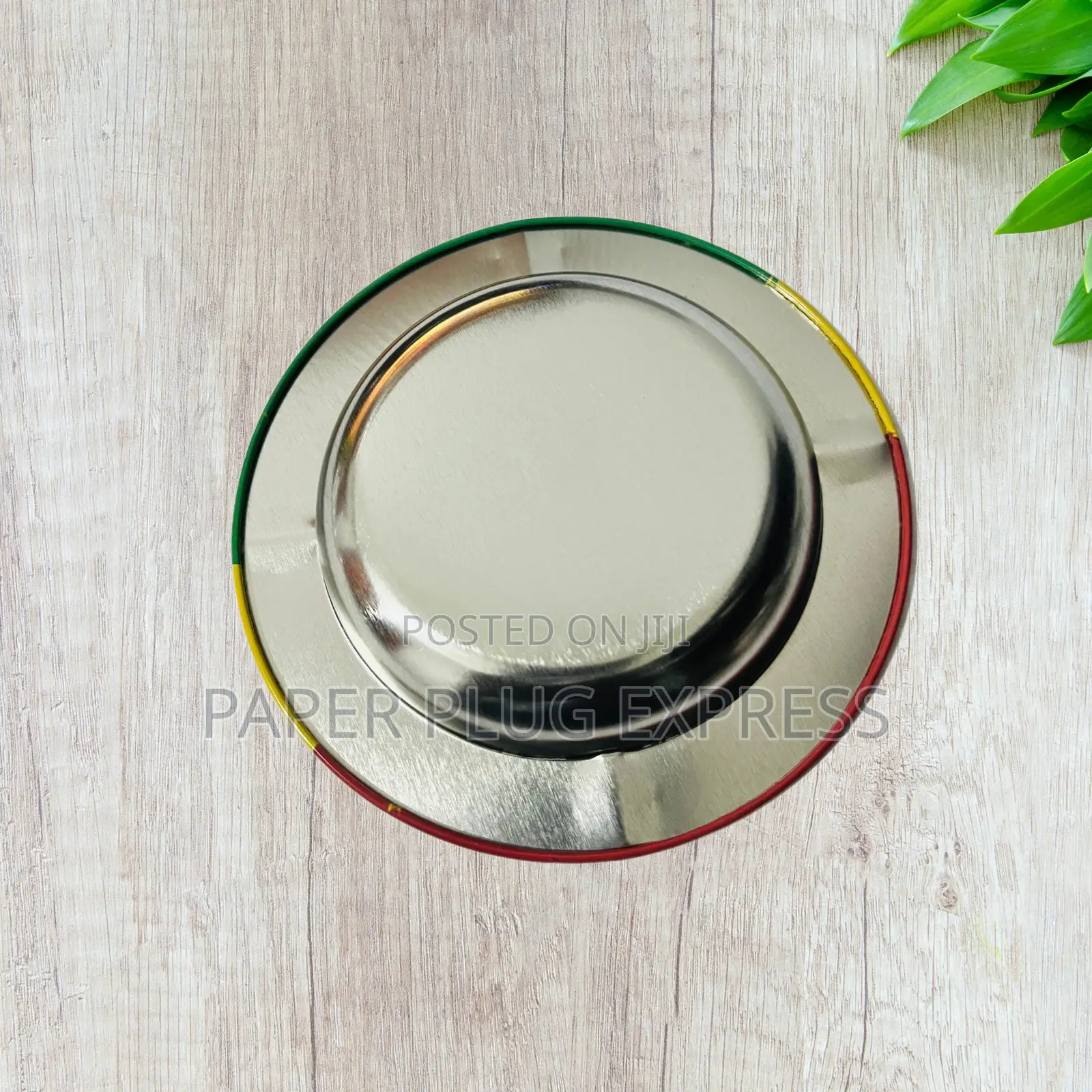 Alien Puff Rasta Metallic Ashtray - 14cm
