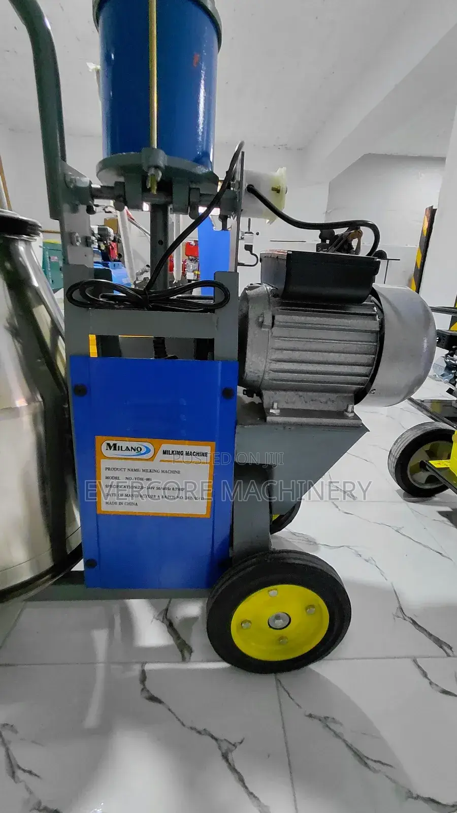 Single Bucket Milking Machine Single Phase Stainless Bucket.