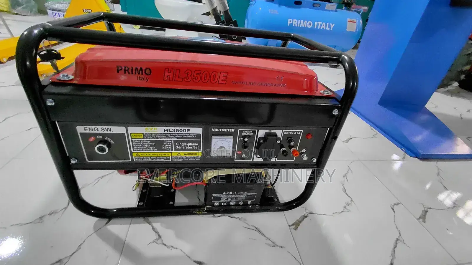 Primo Italy Hl3500e Keystart Petrol Generator 3.5kva .