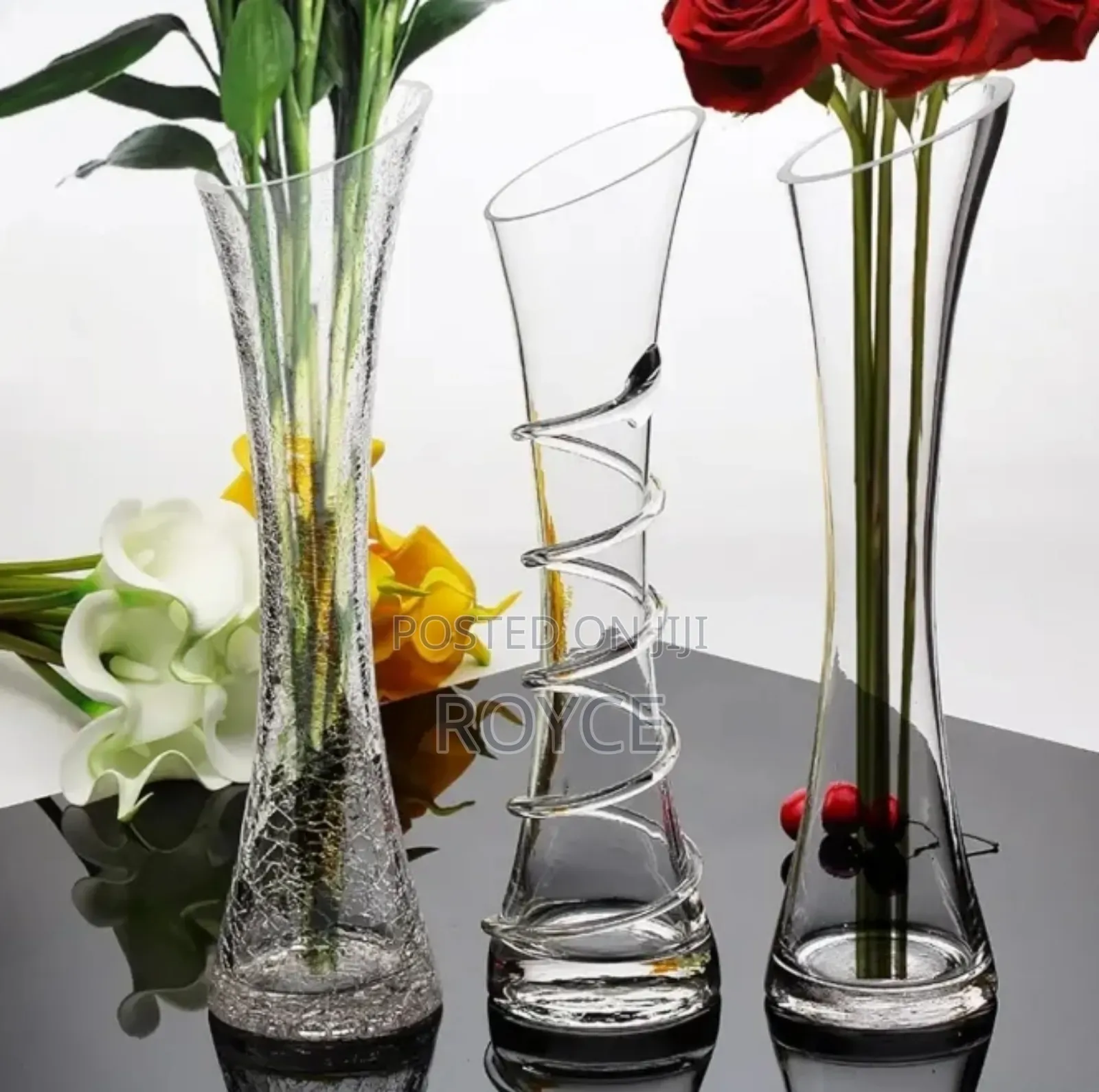 Crystal Clear Stem Flower Vase
