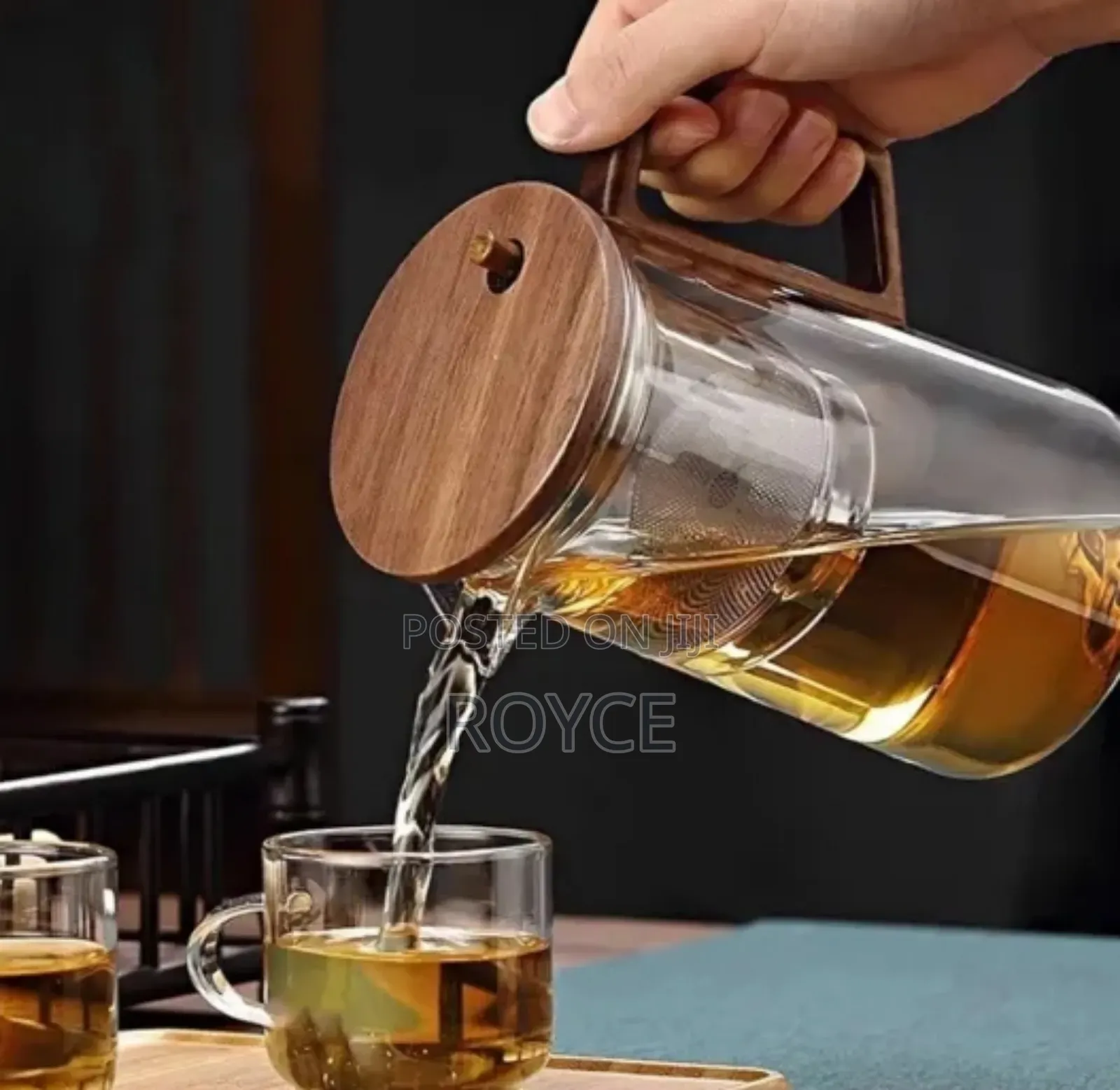 One Press Glass Tea Infuser