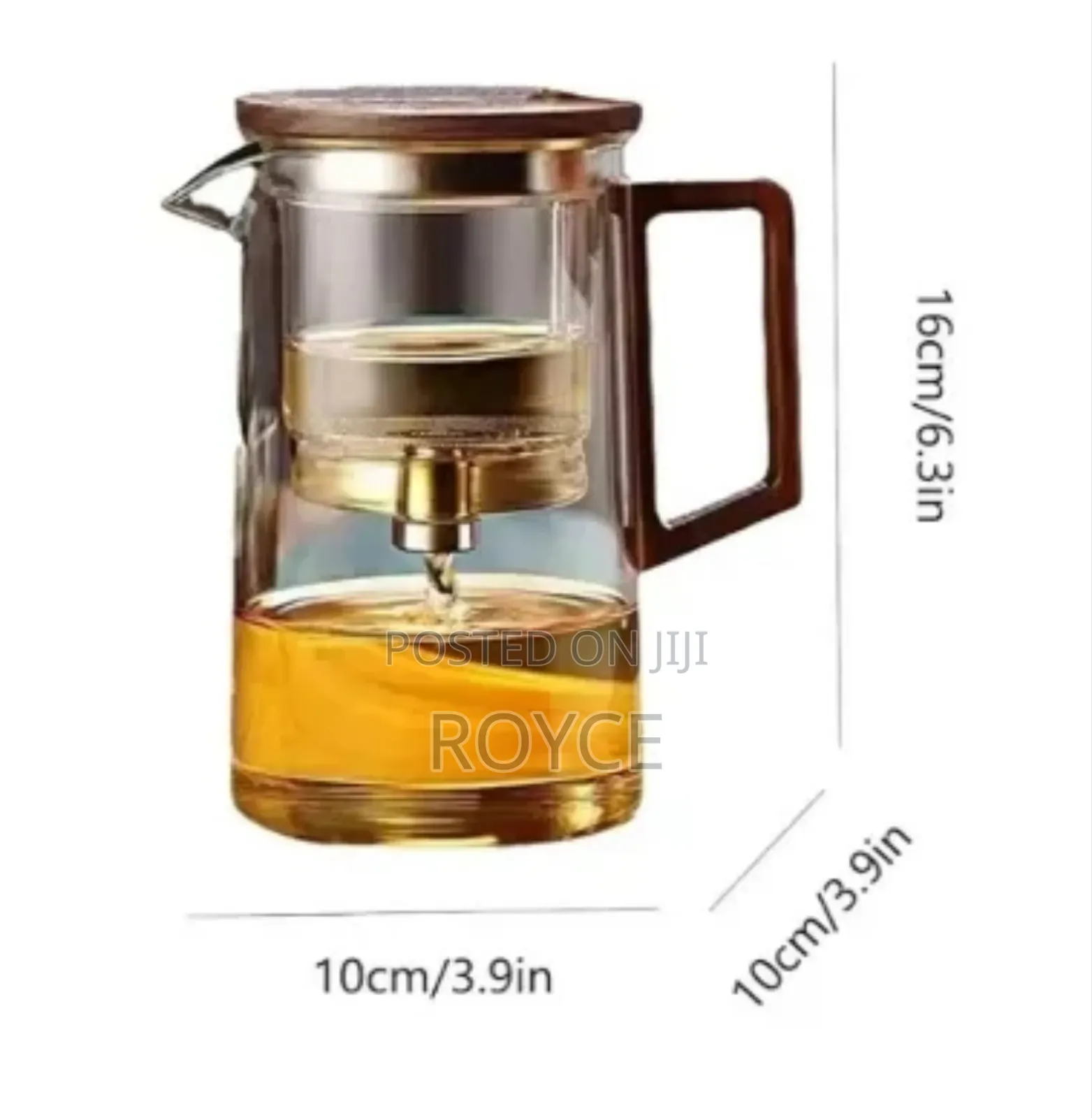 One Press Glass Tea Infuser