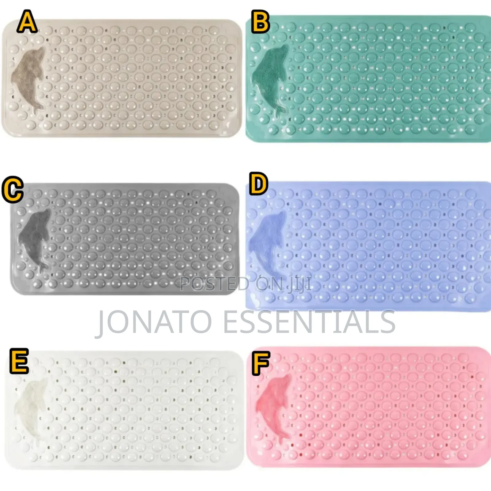Bathroom Anti-Slip Mat With a Foot Brush