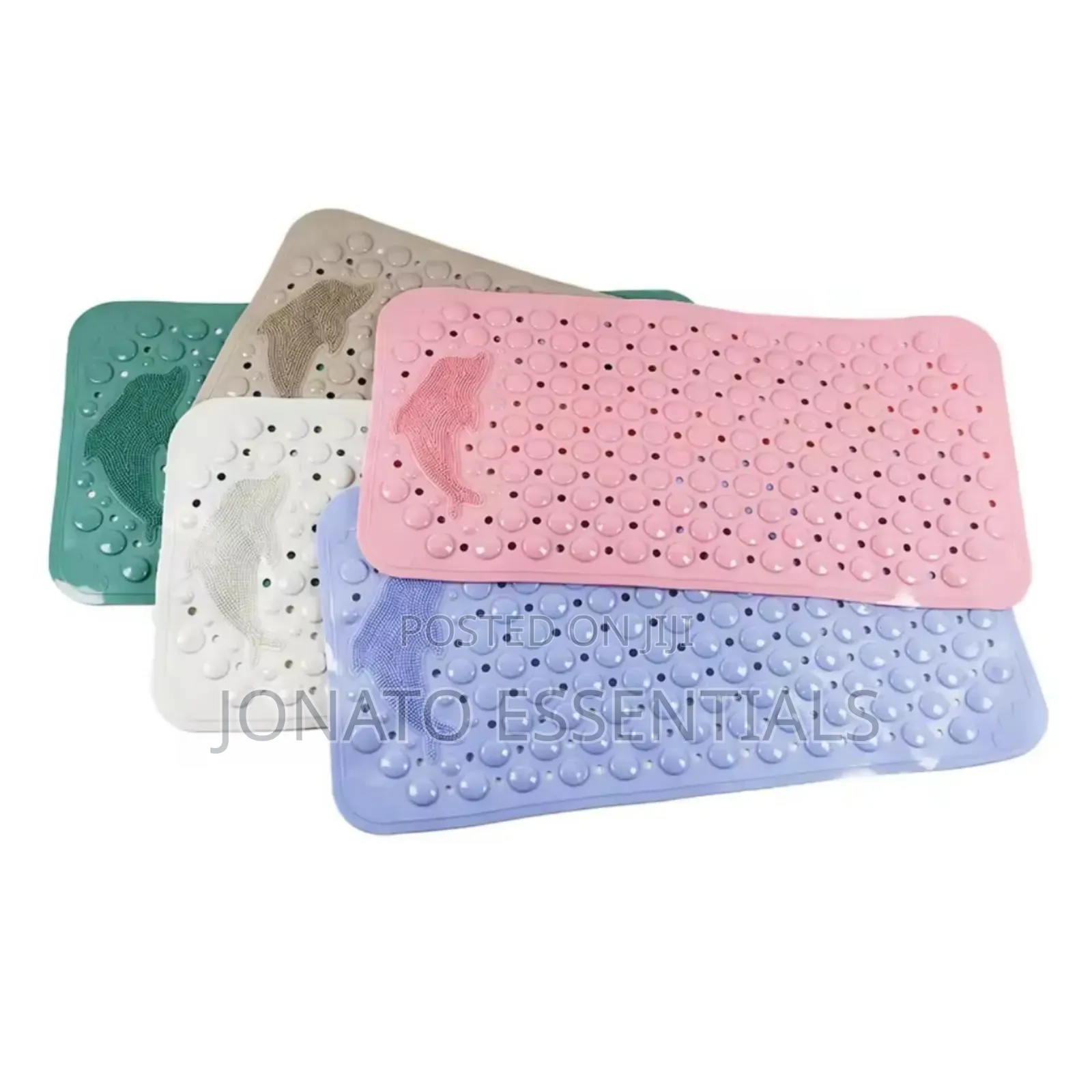 Bathroom Anti-Slip Mat With a Foot Brush