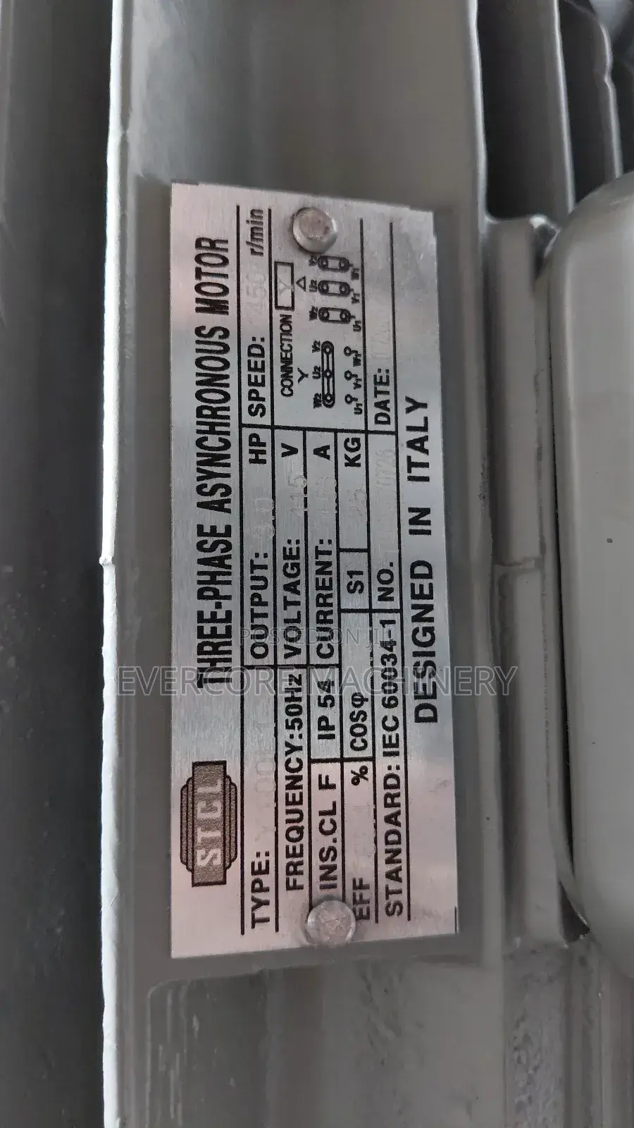 STCL Italy 3hp Electric 3-Phase Motor Lowspeed .