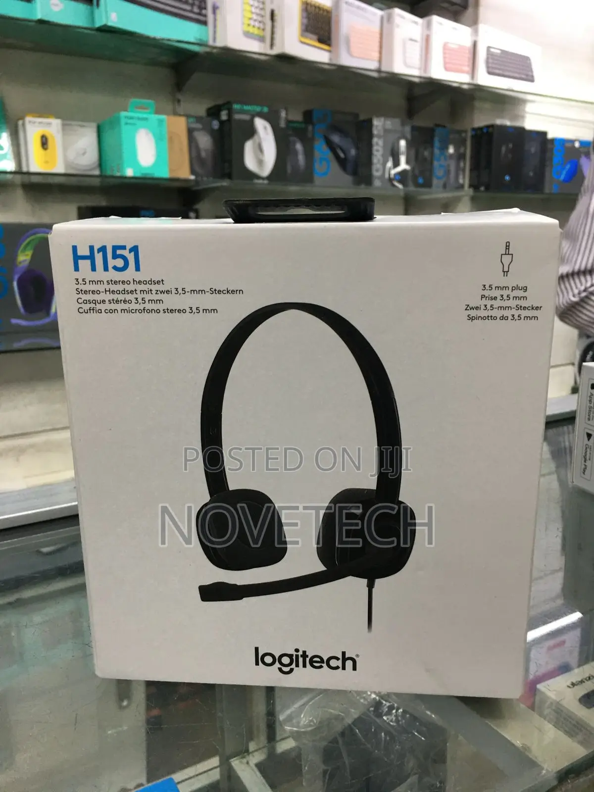 Logitech H151 Wired Headset Headphones Noise-Cancelling Microphone