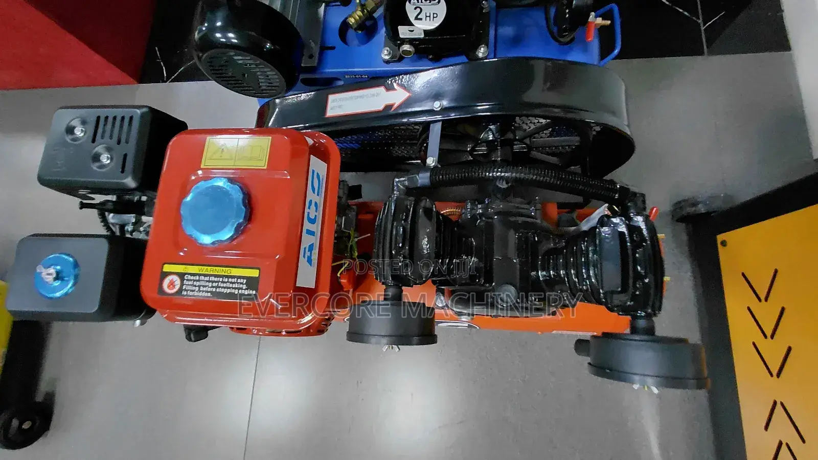 Aico Jjapan 50l Petrol Air Compressor Machine Double Piston.