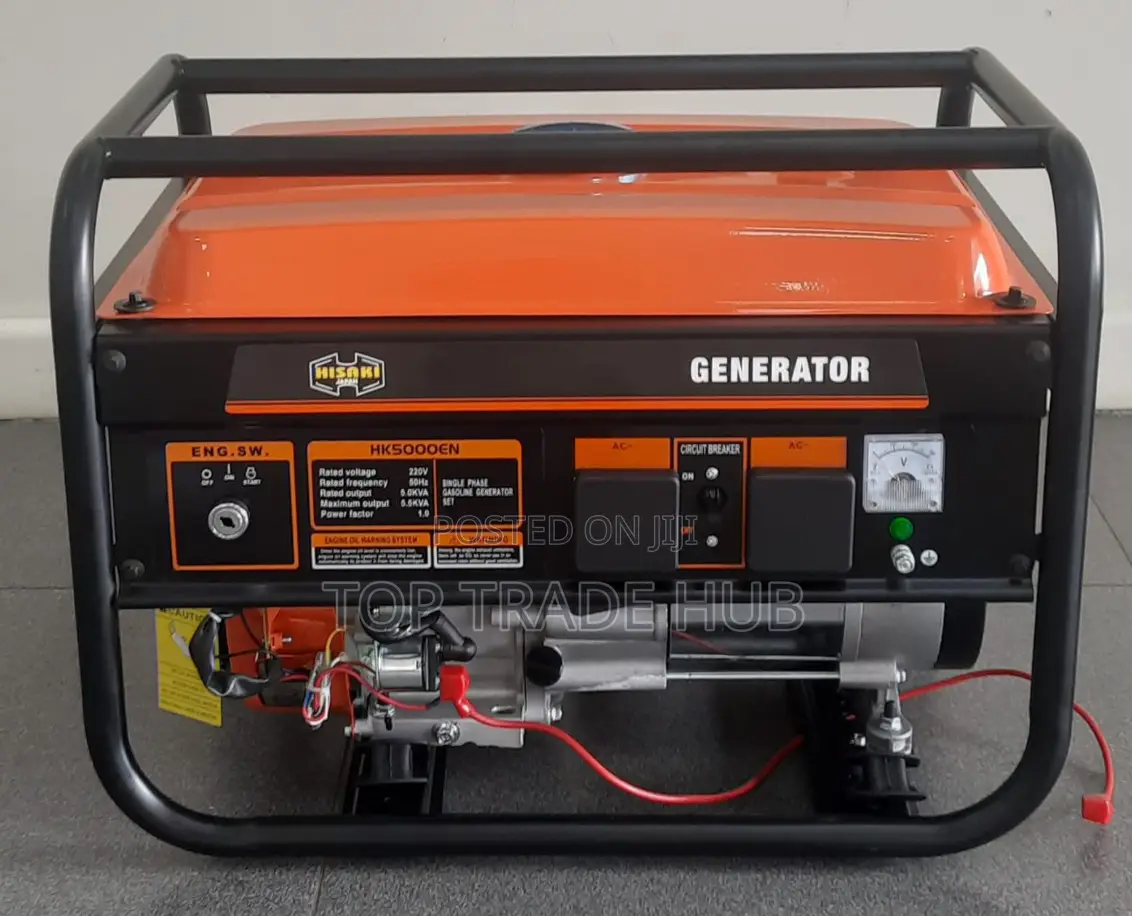 Hisaki Hk5000en Petrol Generator 5kw/5.5kva Key Start