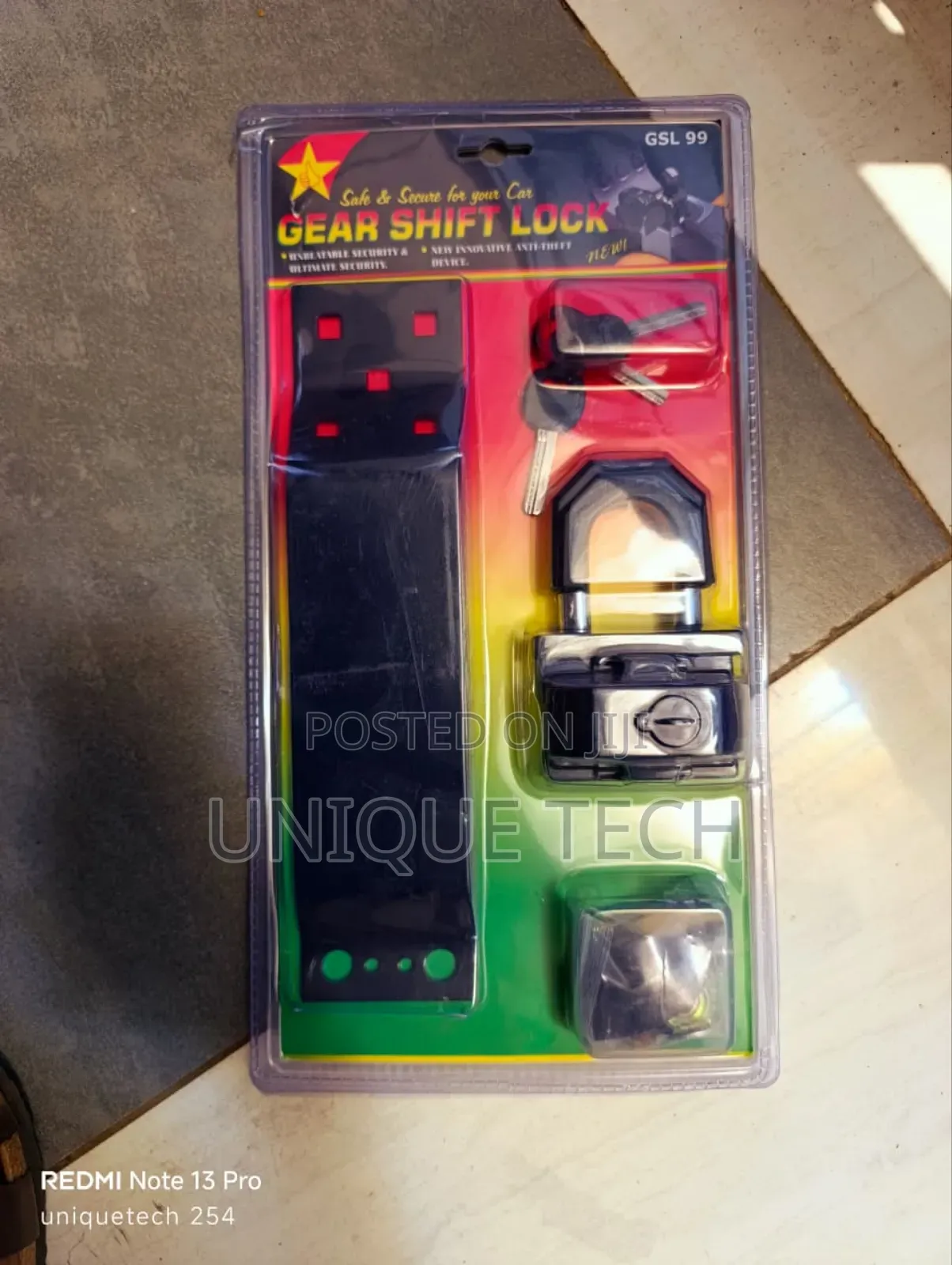 Universal Car Gear Shift Lock Anti-Theft Security Device