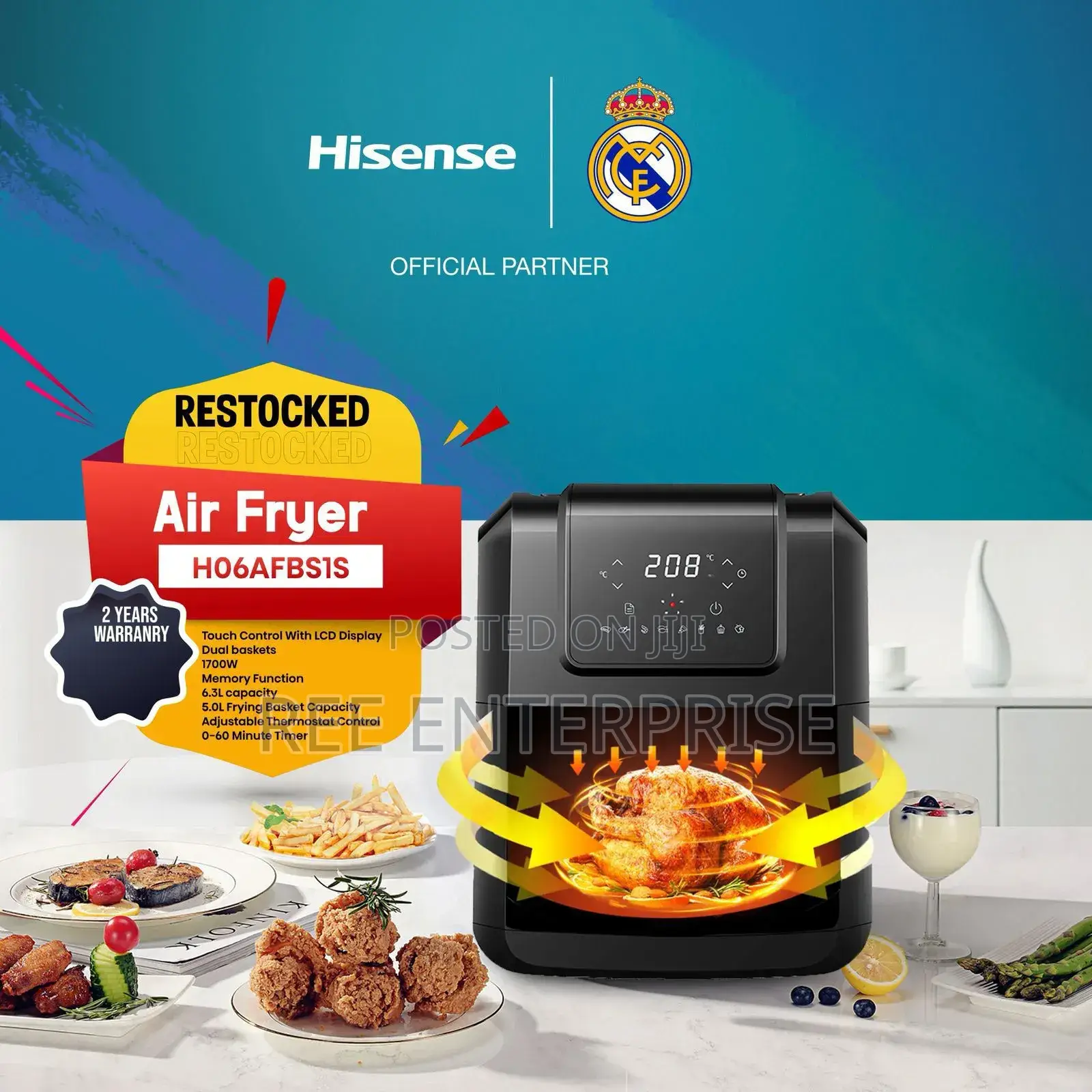 Brand New 6.3 Litres Hisense Airfryer