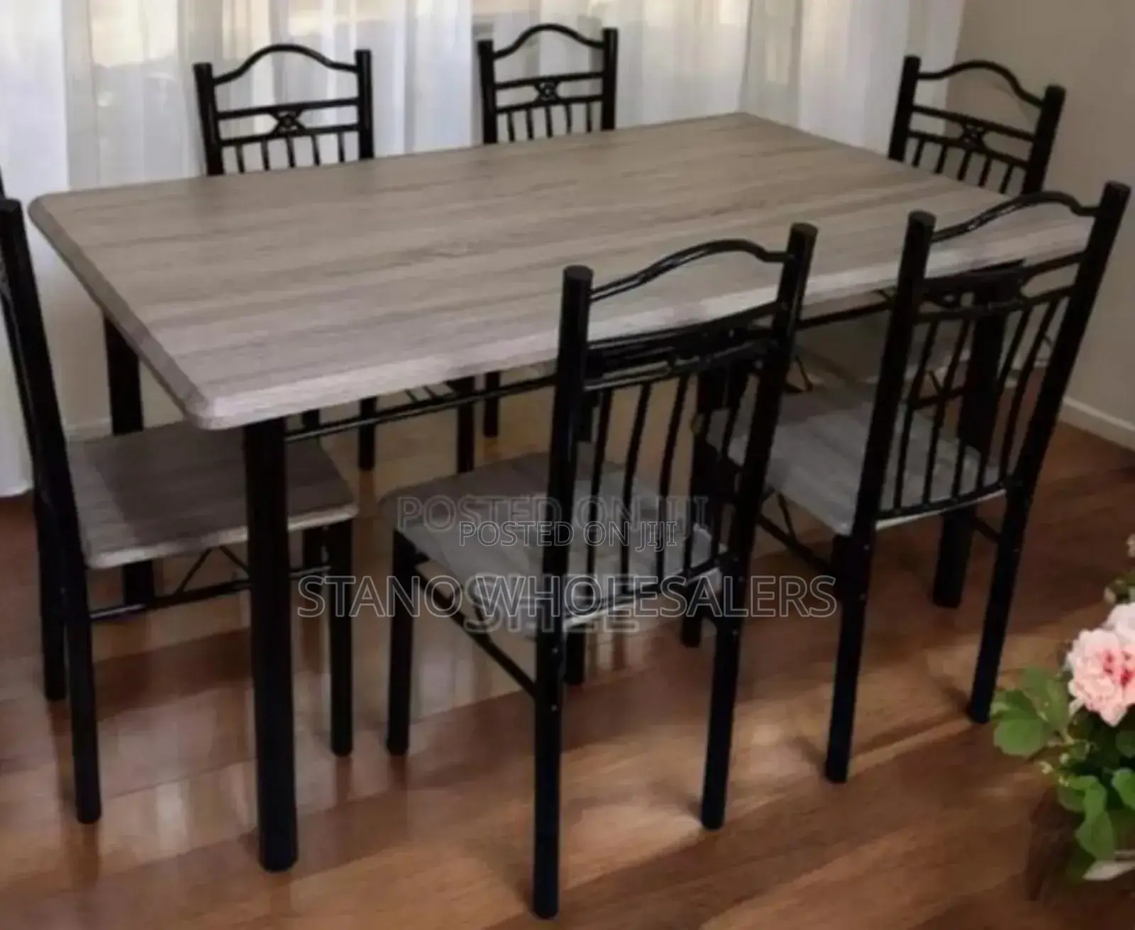 Brown Executive 6 Sitter Dining Table