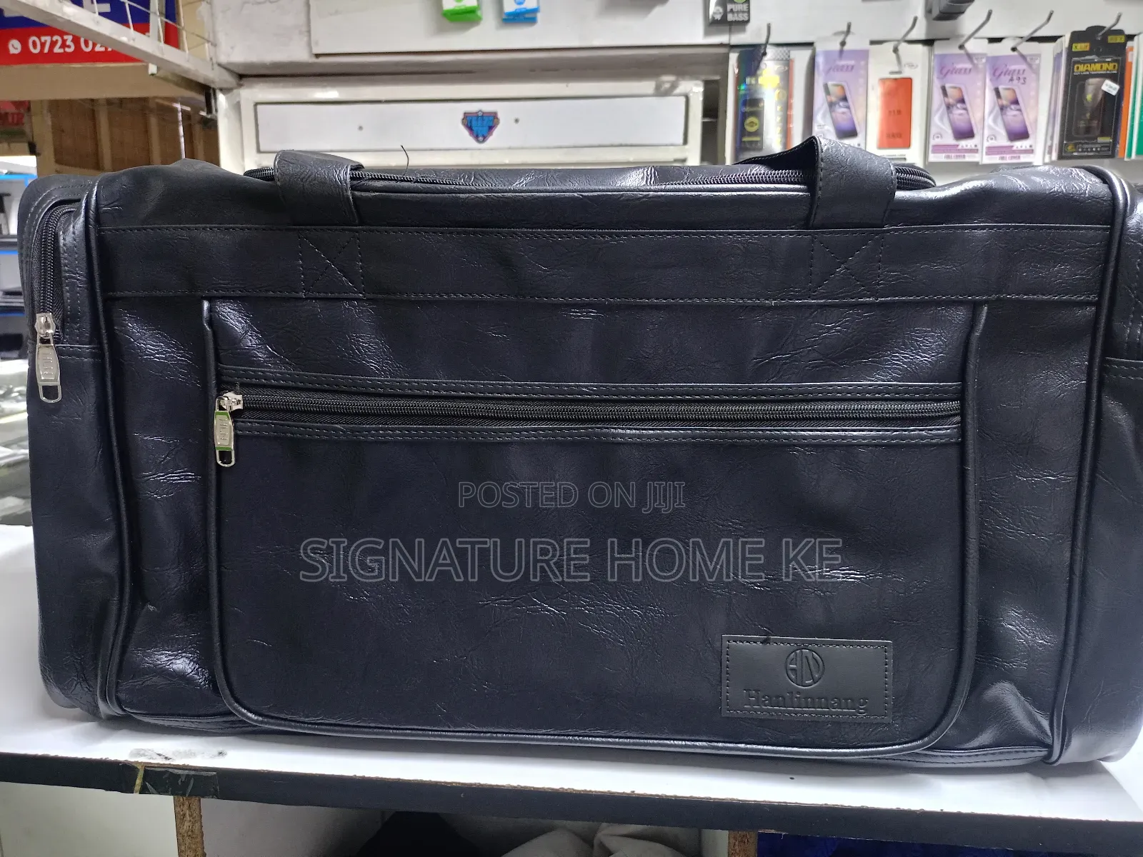 Leather Luggage Travel Bag