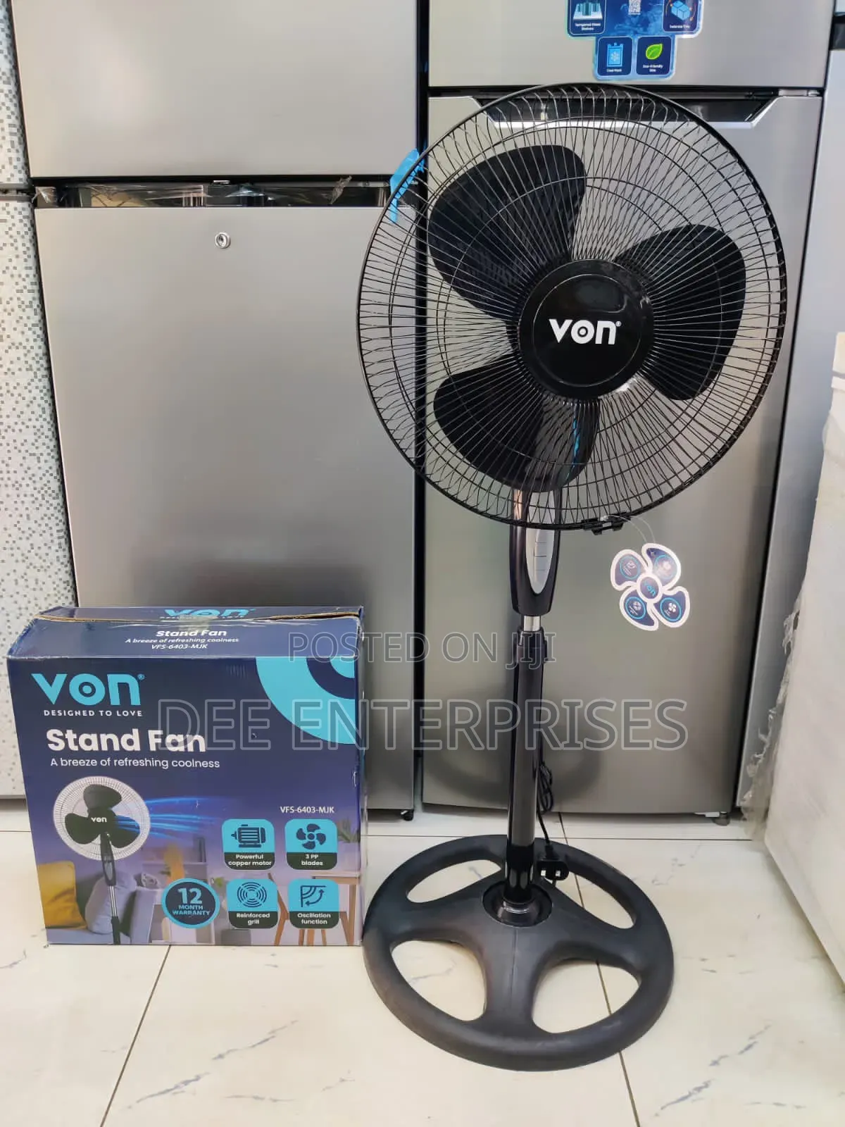 Von Stand Fan 16 Inches