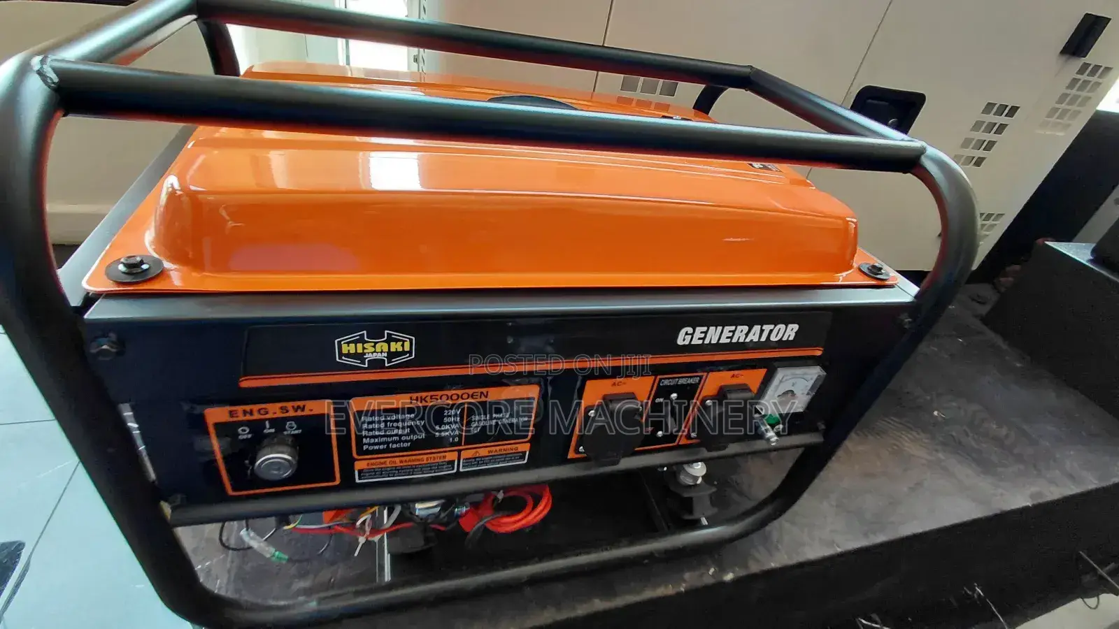 Hisaki Japan 5.5kva Petrol Generator Keystart 15l Fuel Tank.